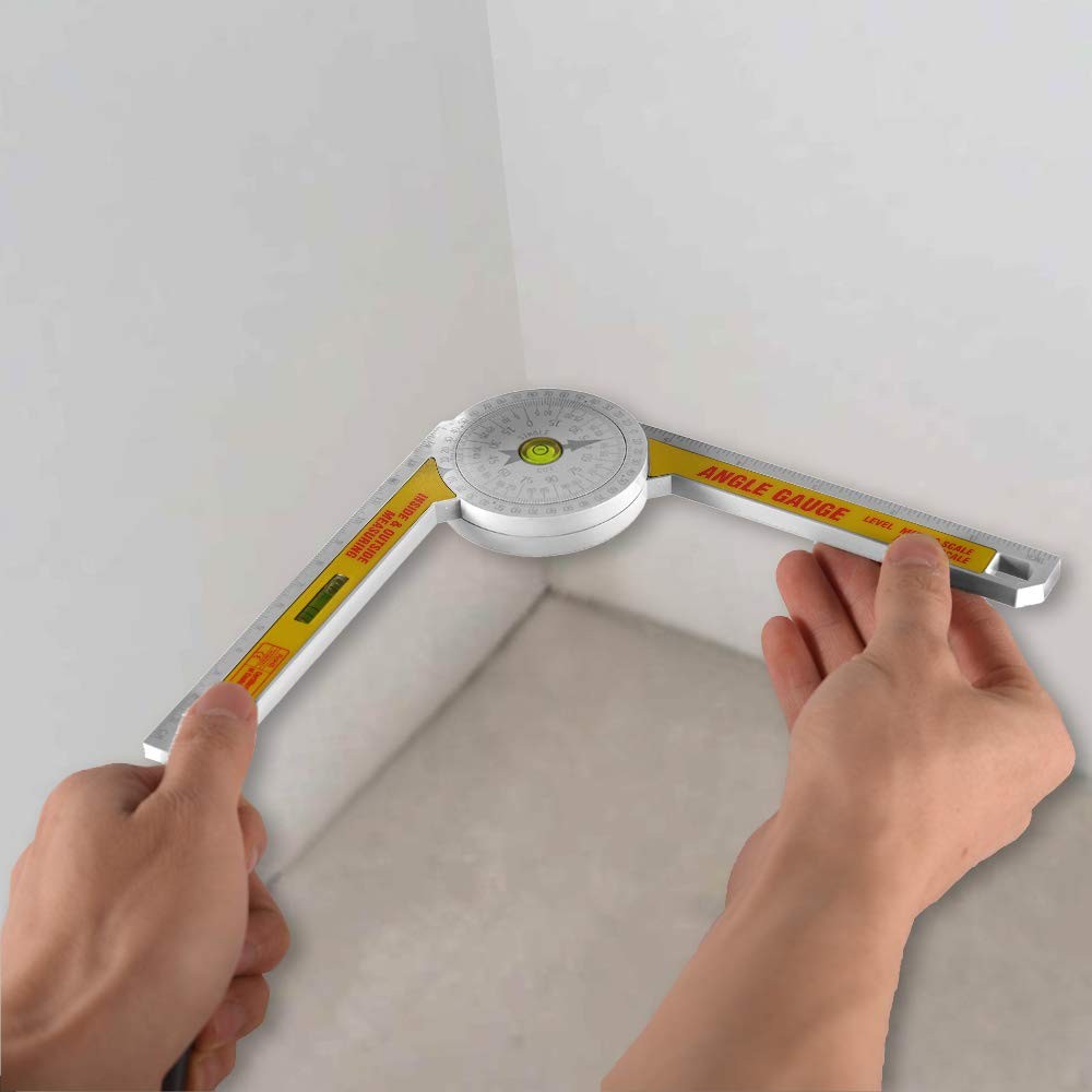Miter Saw Protractor Angle Ruler, 360 Degree Measure Tool ,Angle Finder...