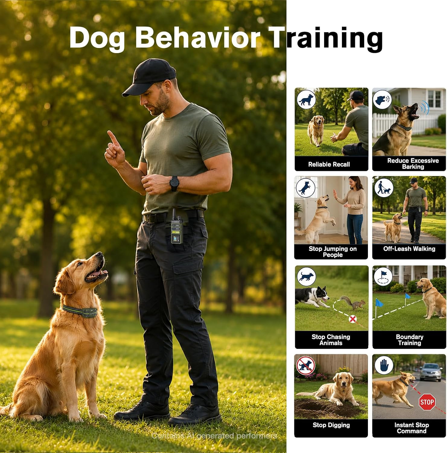 Dog Training Collar 5249Ft Rechargeable Dog E Collar for Small Medium Large | IP