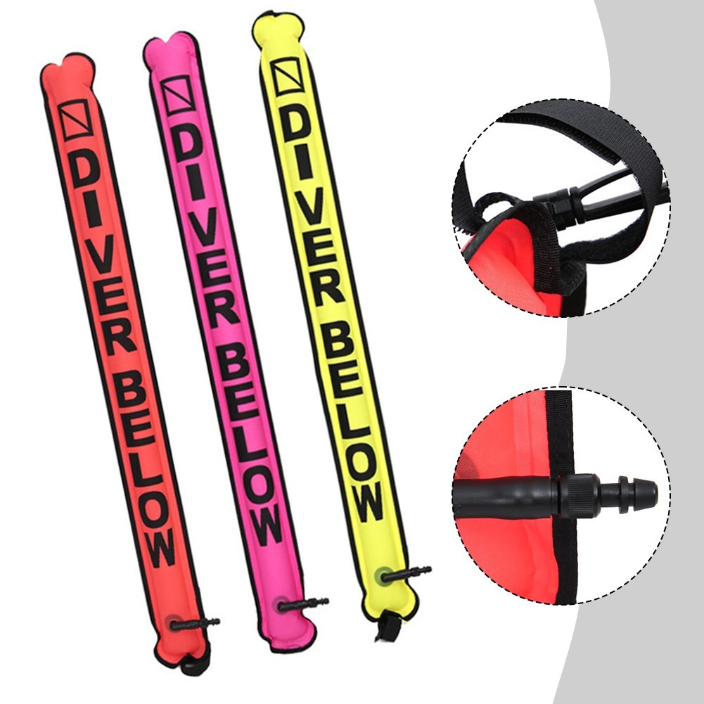 Scuba Diving SMB Marker Buoy Inflatable Safety Signal Tube For Water Activities
