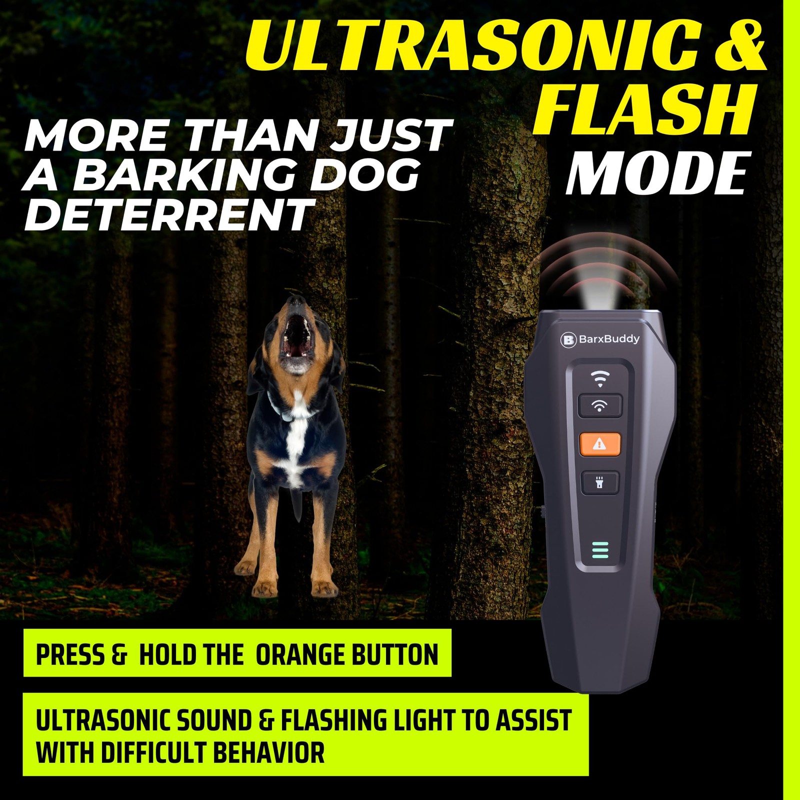 2nd Gen Dog Bark Deterrent Devices | Long Range Ultrasonic | Bark Collar Alte...