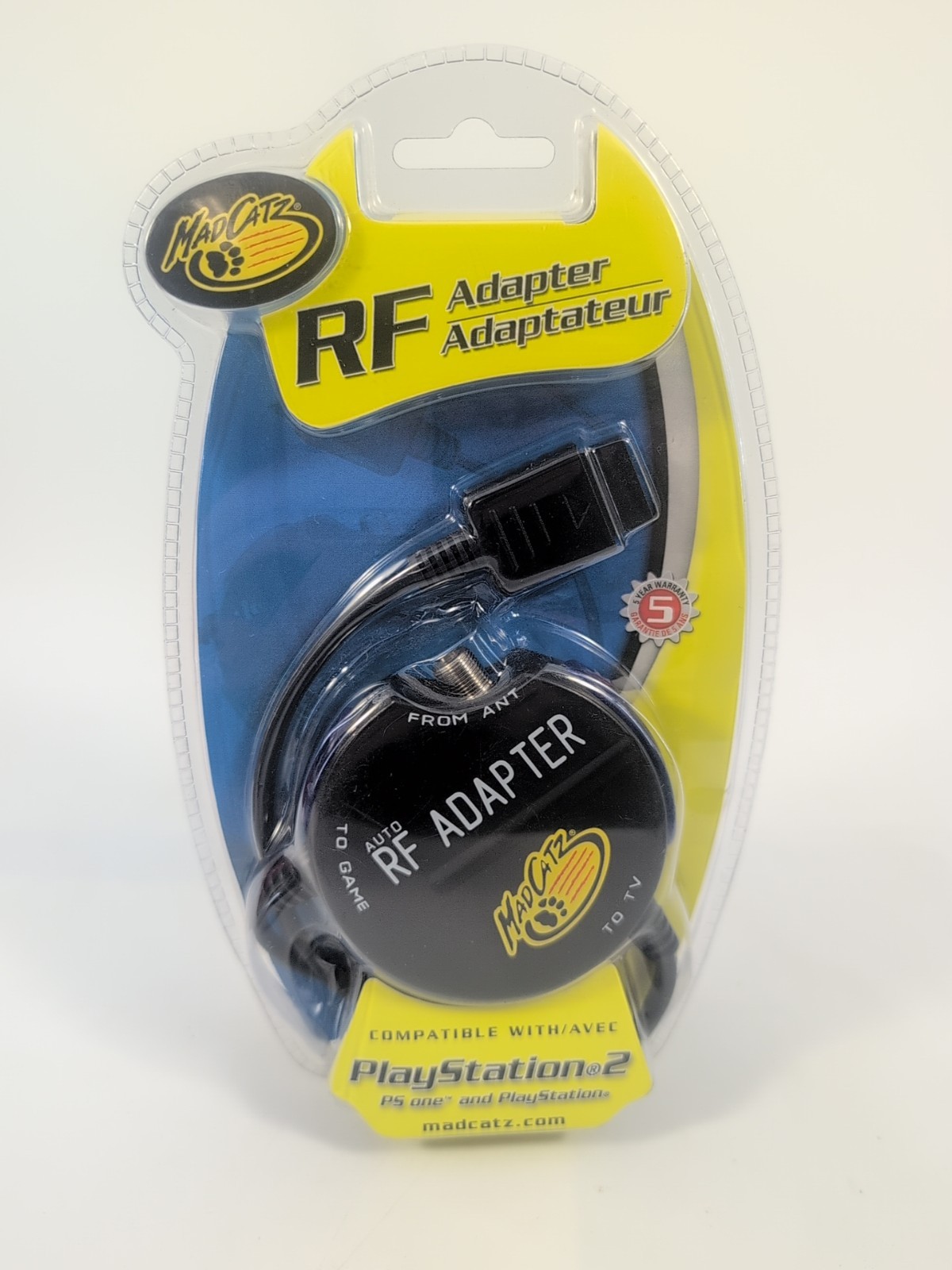 New MadCatz Auto RF Switch Adapter For Sony PlayStation 1 or 2 PS1 PS2