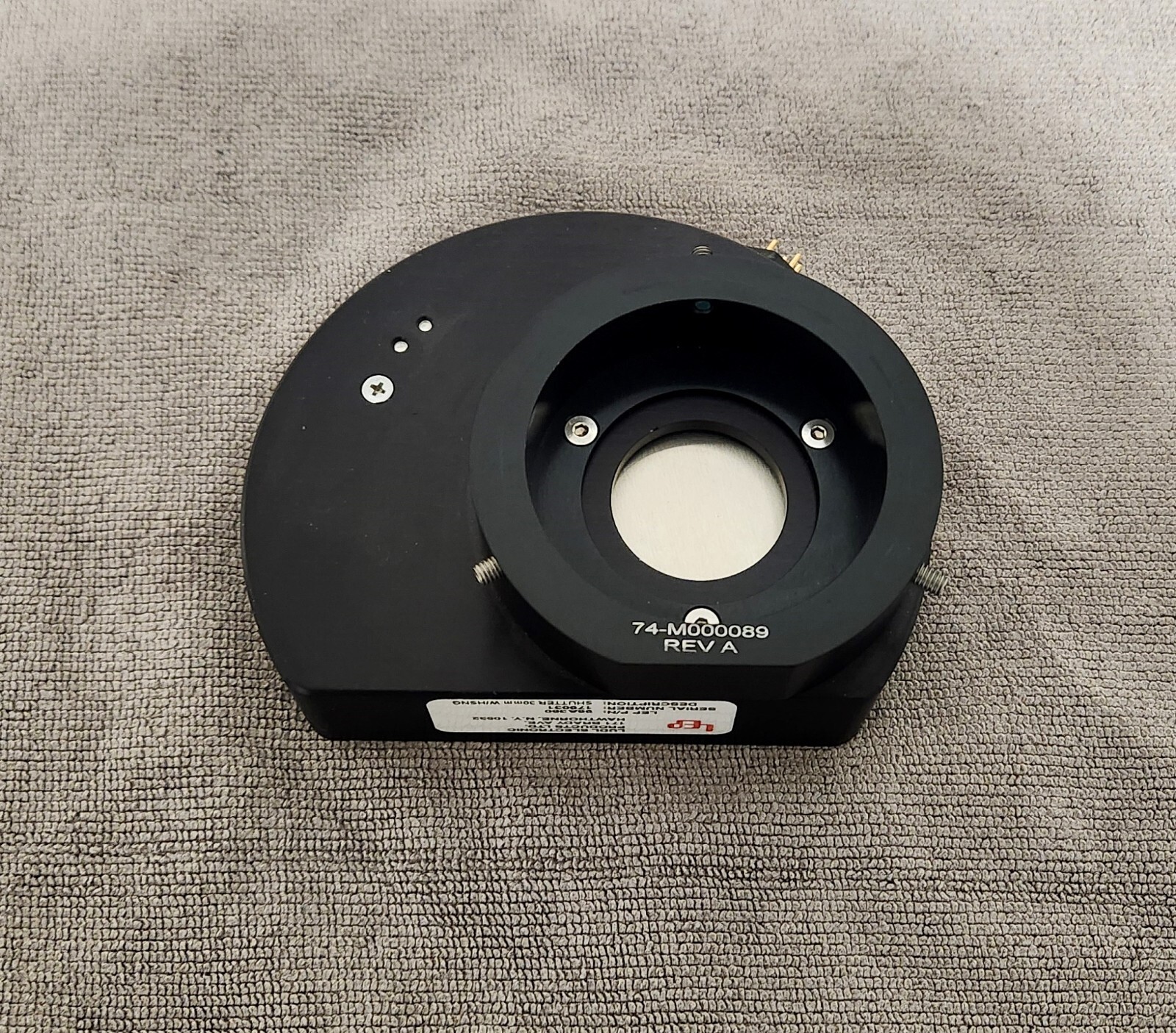 Ludl Electronic Shutter 30mm LEP Model 99A360, 74-M000089 Rev A