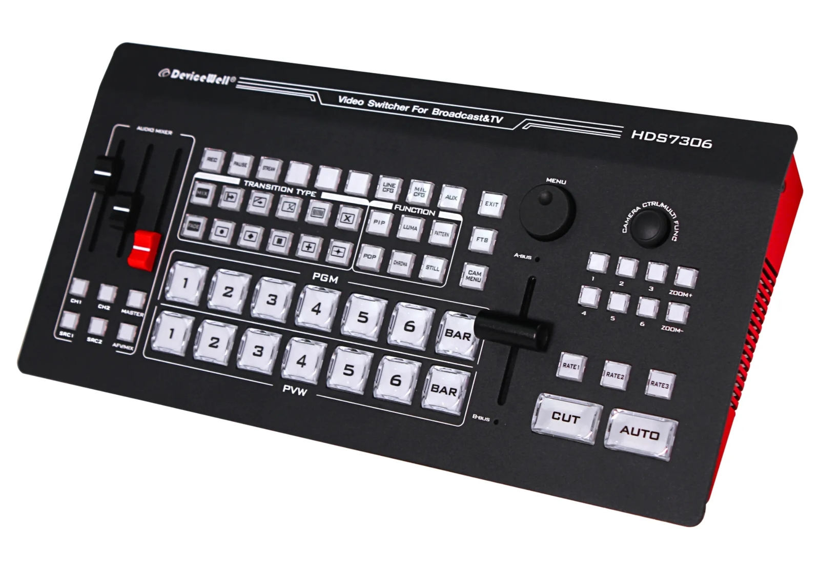 DHL DeviceWell HDS7306 6 Channel Guide 4 SDI+2HDMI HD video Recording Switcher