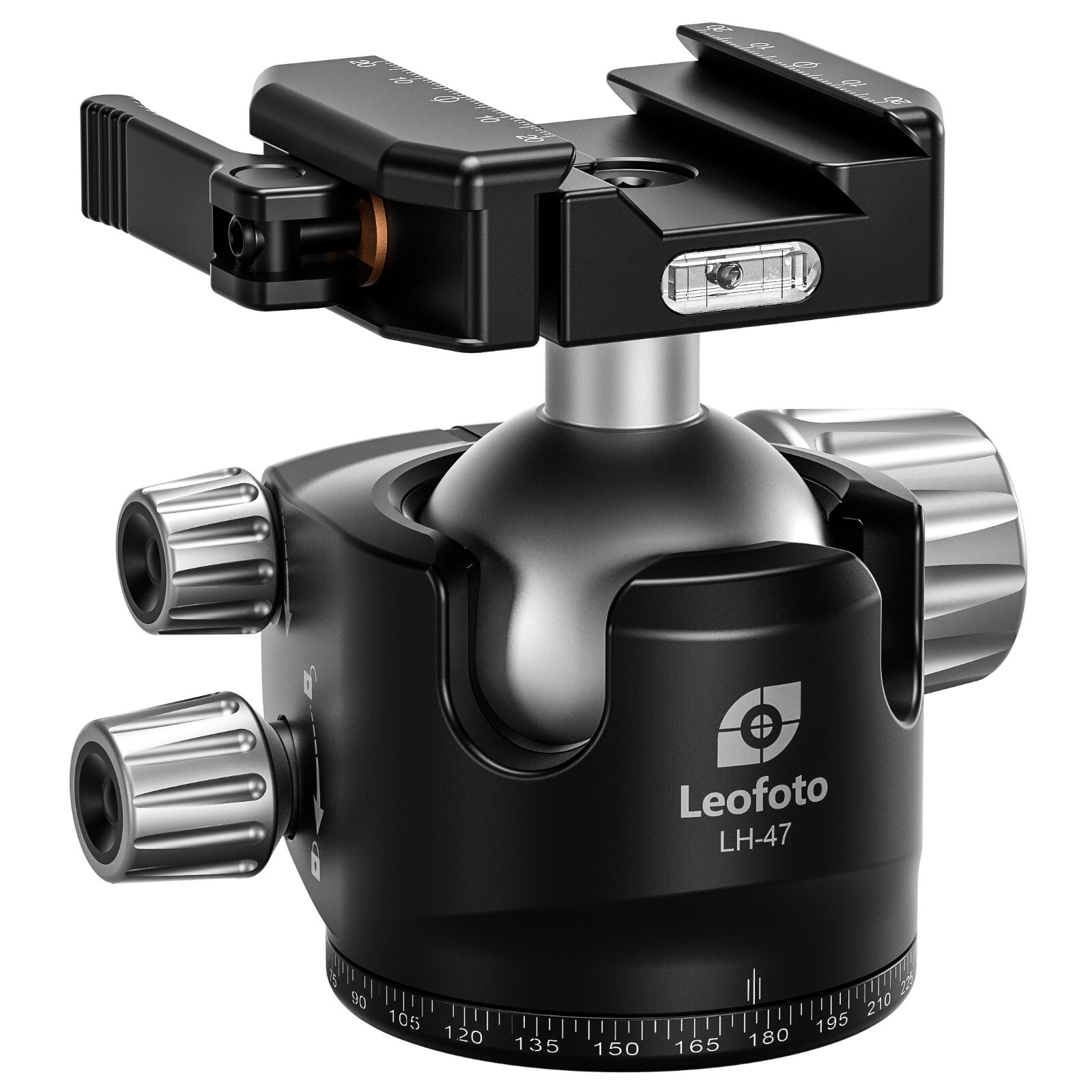【Leofoto USA】Leofoto LH-47LSC Lever-Control Hybrid Clamp Ballhead/Arca+Picatinny