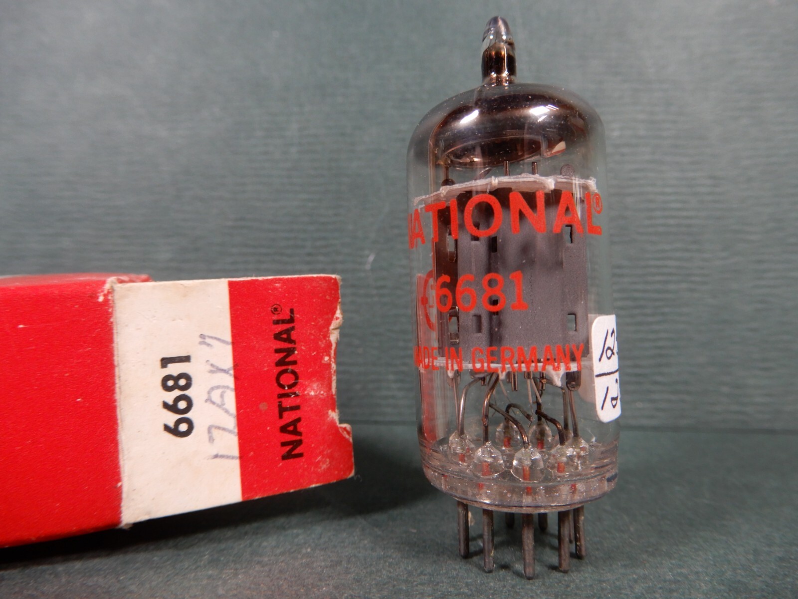EI Smooth Gray Plate 6681 12AX7 Vacuum Tube NOS? Amplitrex Tested 125/125%