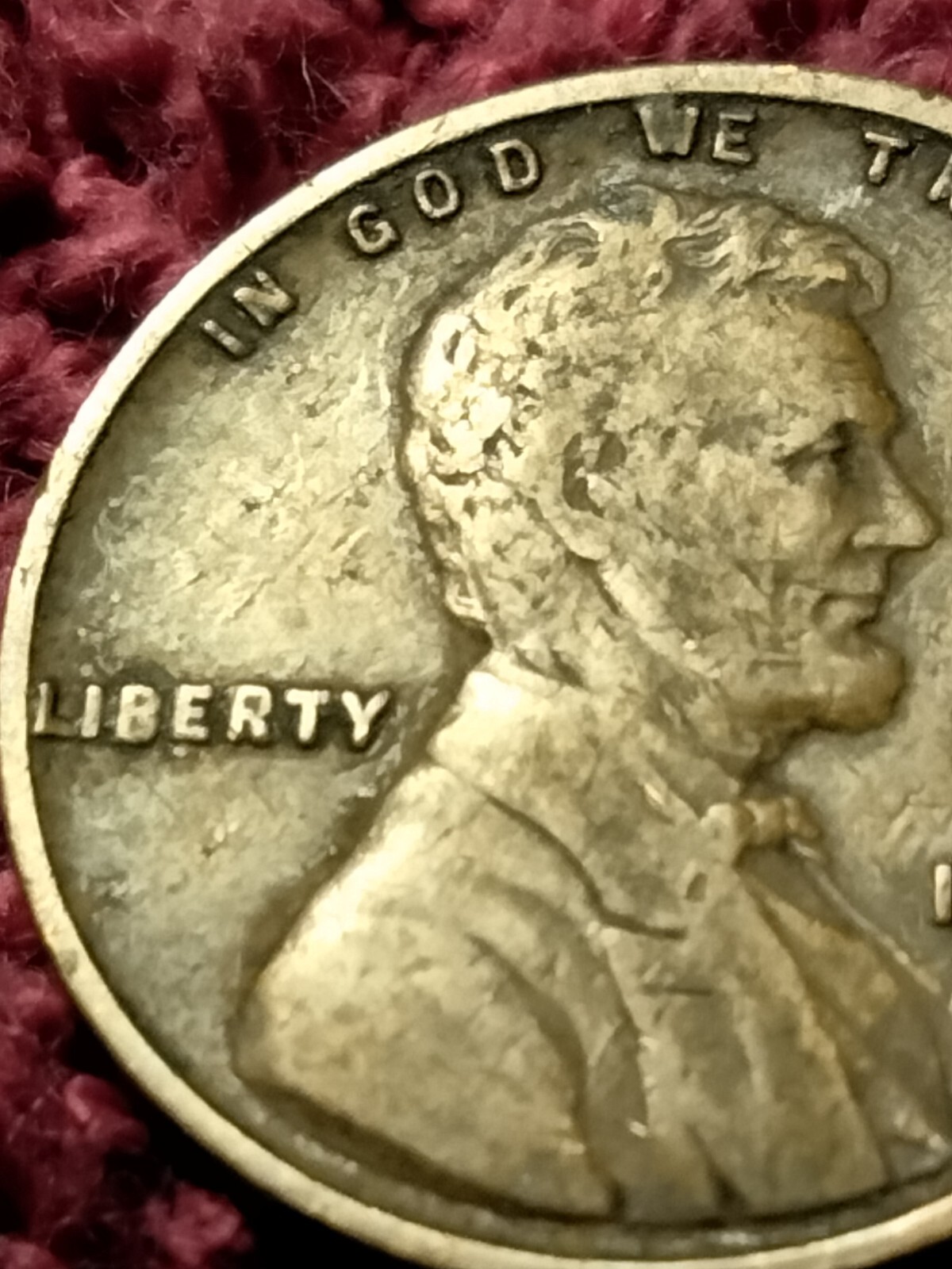 1915 D Lincoln Wheat Cent Lamination Error