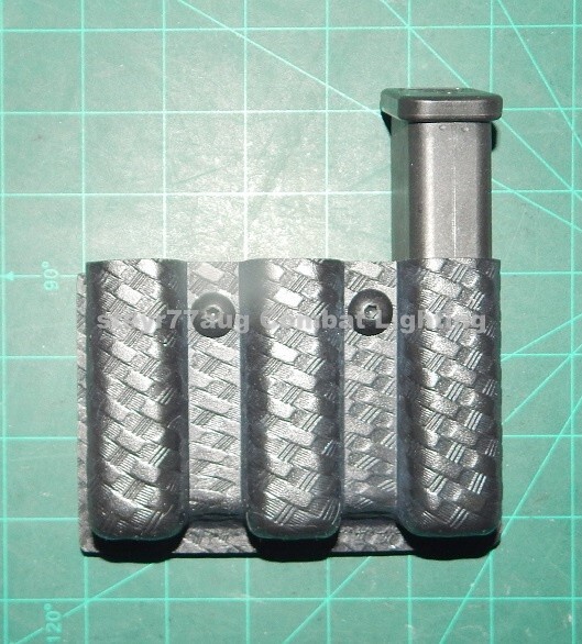 Safariland 775-83-48 BW Triple Magazine Pouch Double Stack Polymer & Steel 9 40