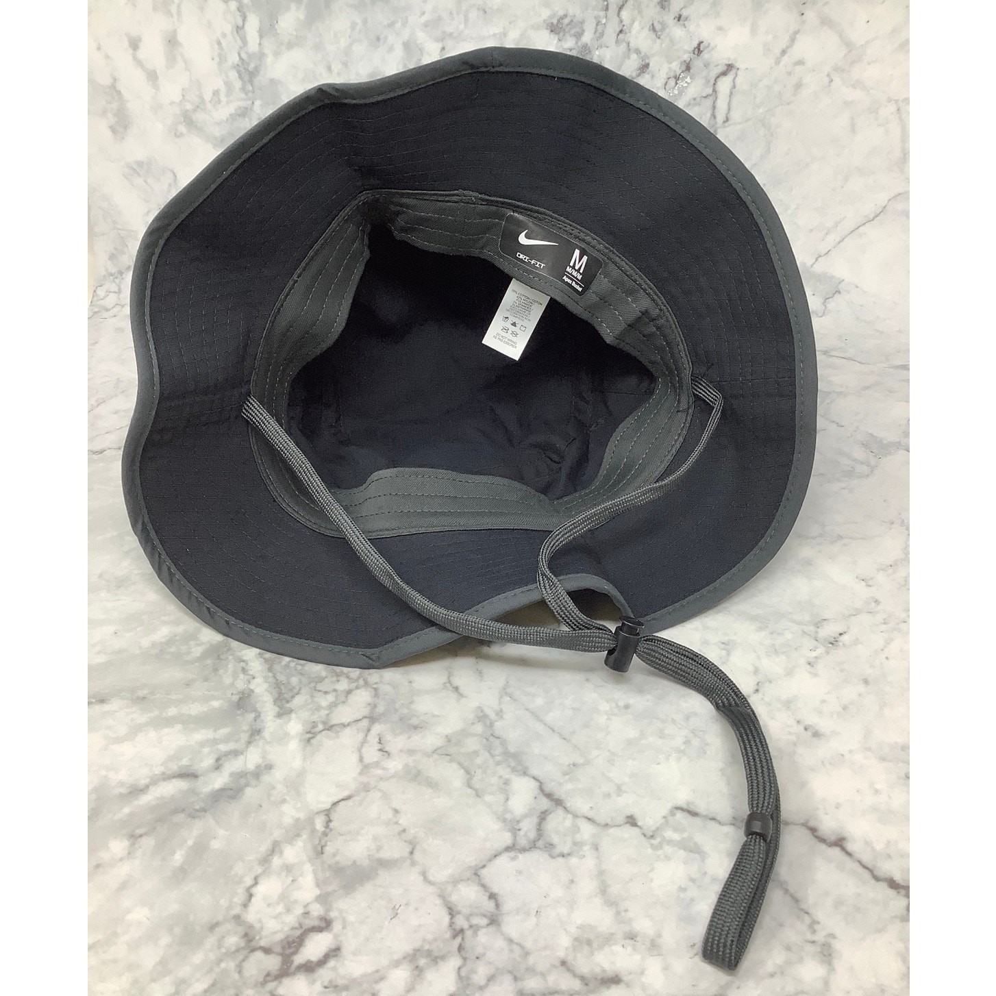 Nike Unisex Medium Black Dri-FIT Apex Bucket Hat Active Outdoor Performance F5