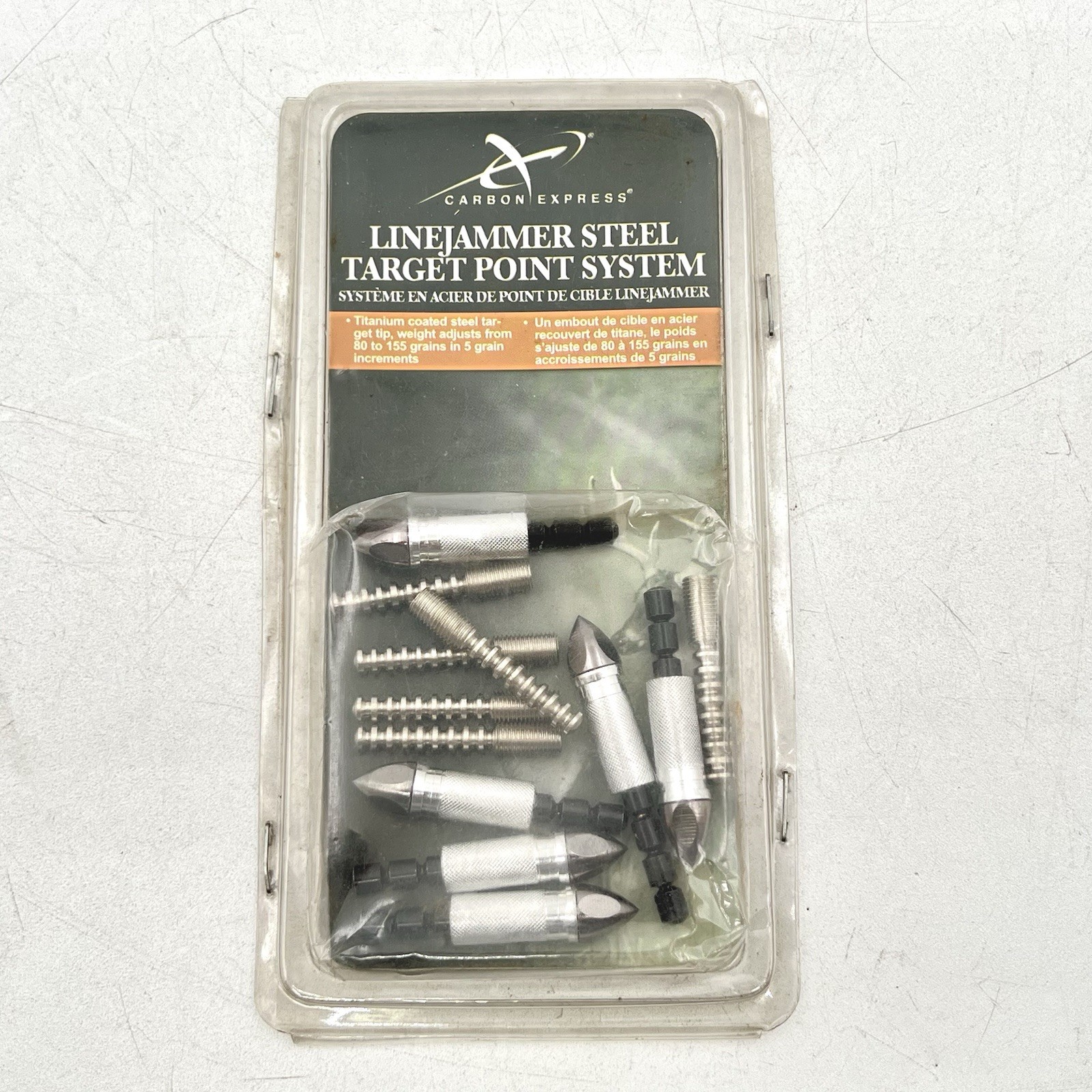 Carbon Express Line Jammer Steel Target Point System 6-pack W4008 New w/ Extras