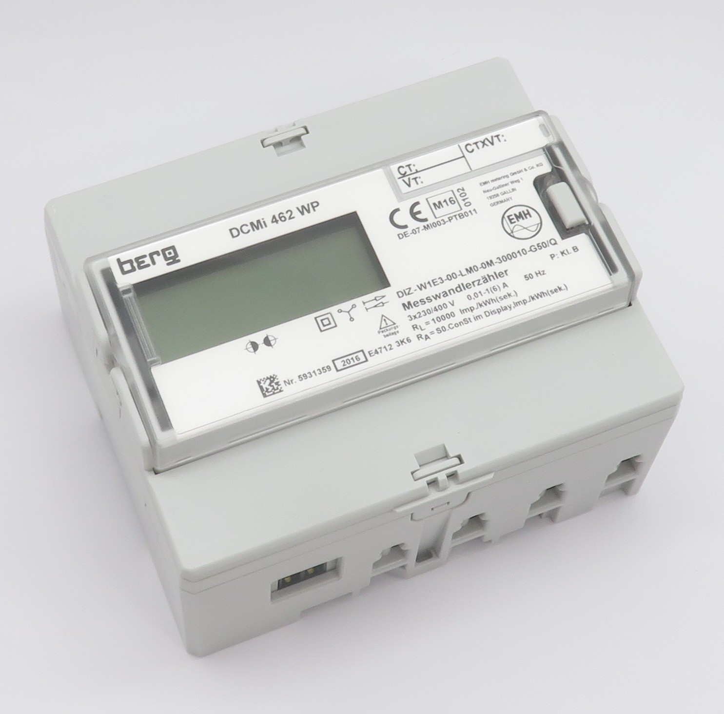BERG DCMi 462 WP electricity meter 4-wire transducer meter active energy 6A with M-bus