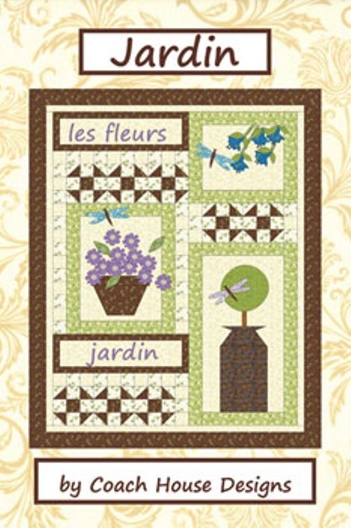 Moda * JARDIN* Quilt Pattern 42" x 54" by Coach House Designs.