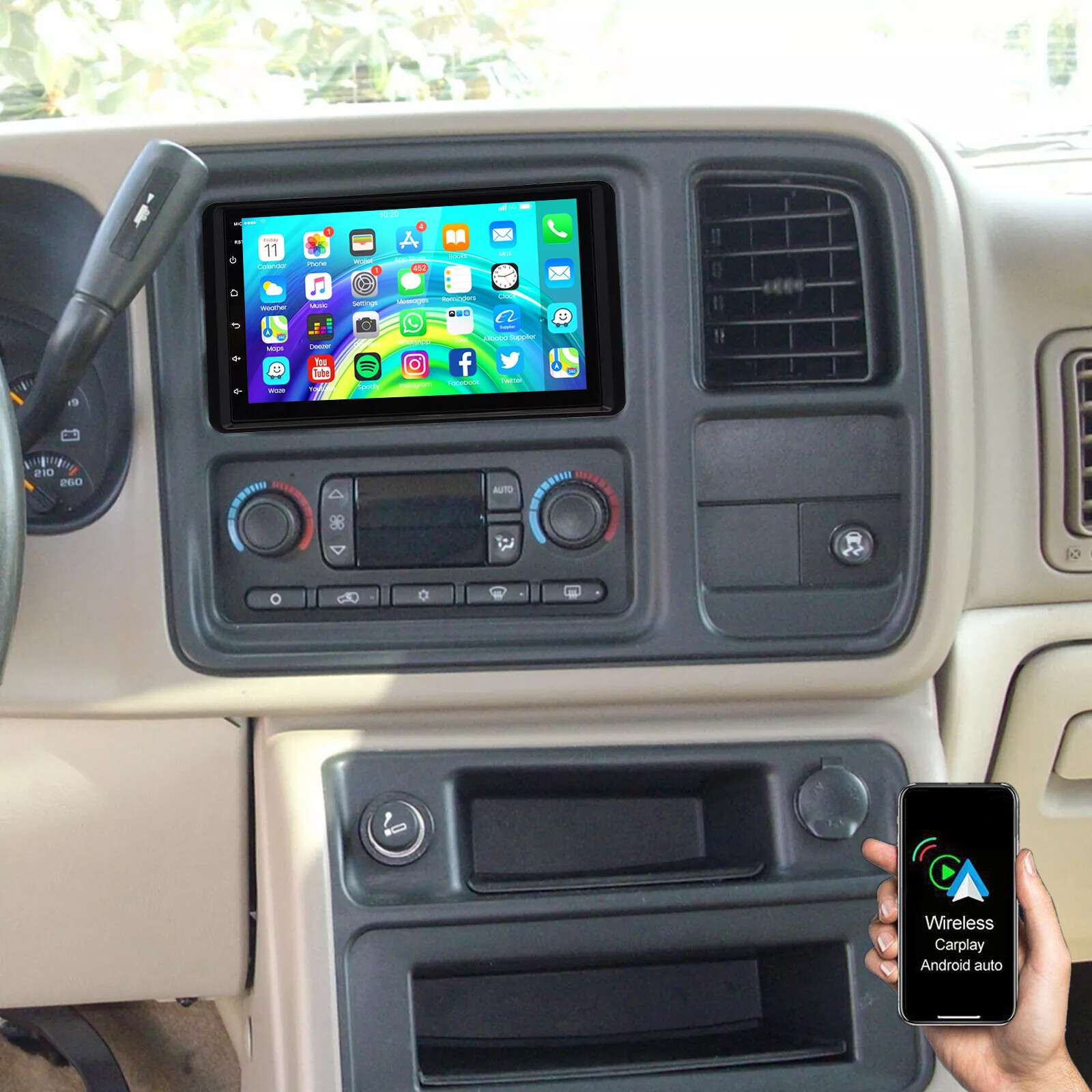 Apple Carplay For Chevrolet Suburban 1500 2003-2006 Car Stereo Radio GPS Navi BT