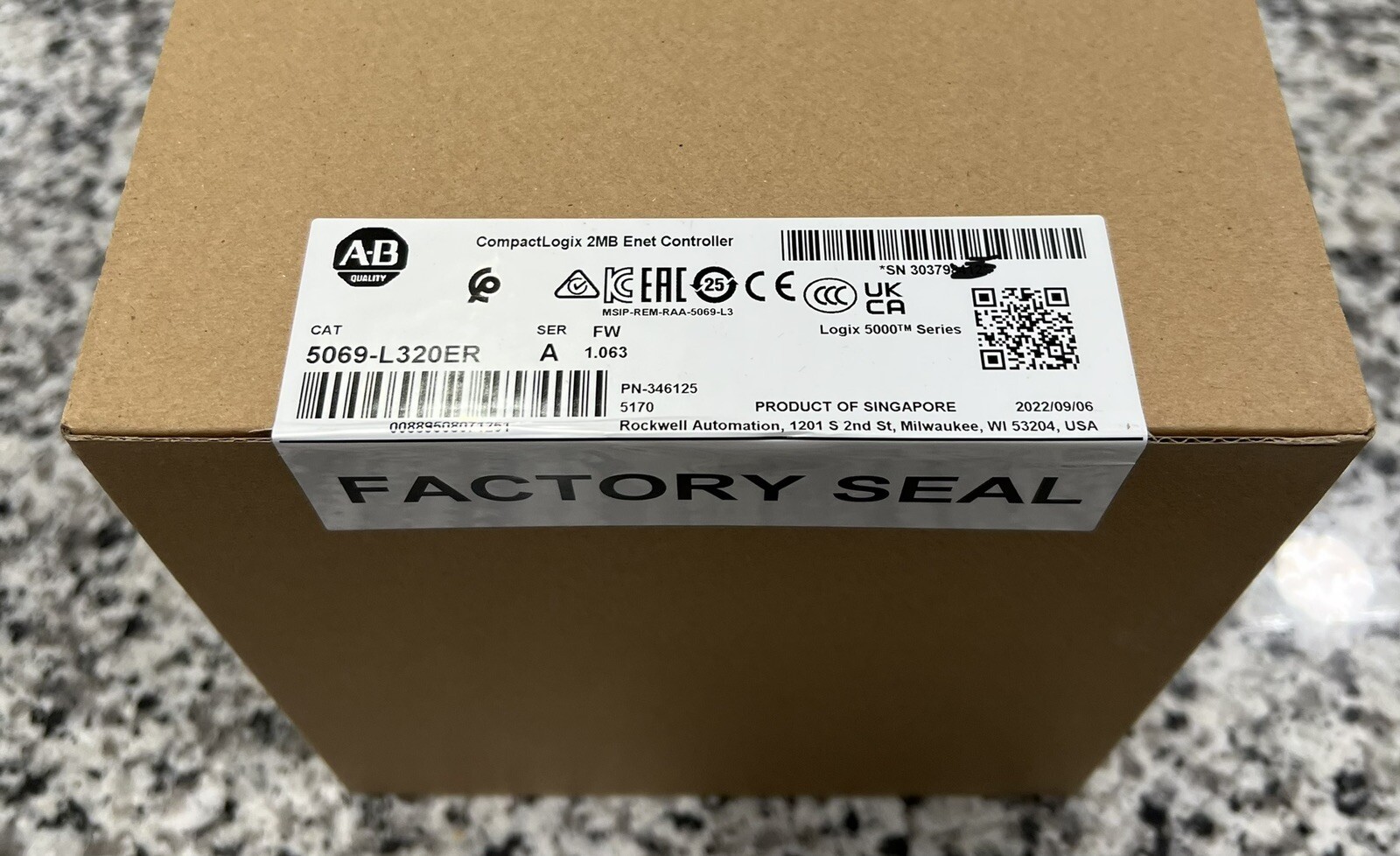 Allen-Bradley 5069-L320ER factory sealed surpl 5069L320ER US Free Tax AB
