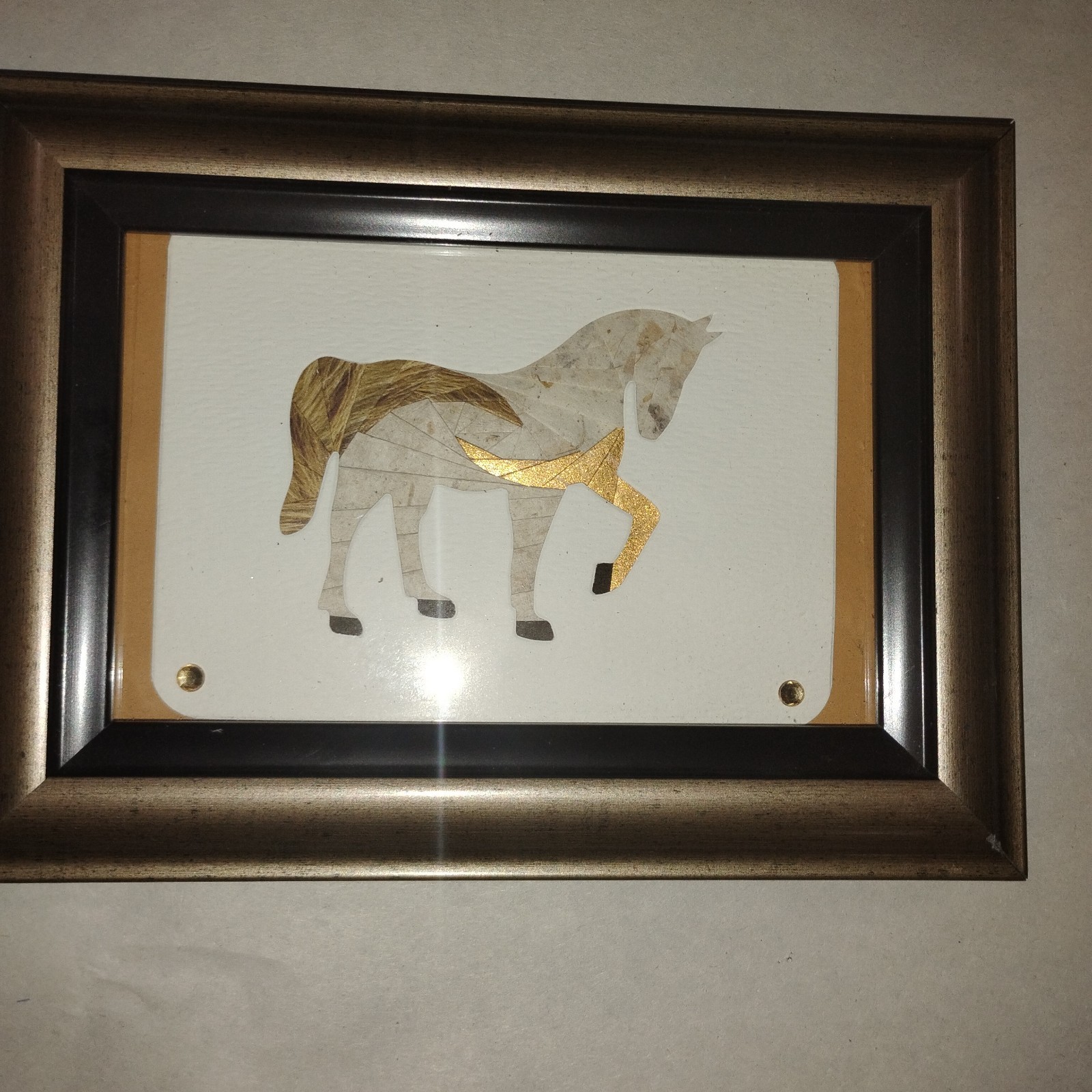 OOAK Paper Quilt Handmade- Horse Art-Decor-Western, Farm, Equestrian