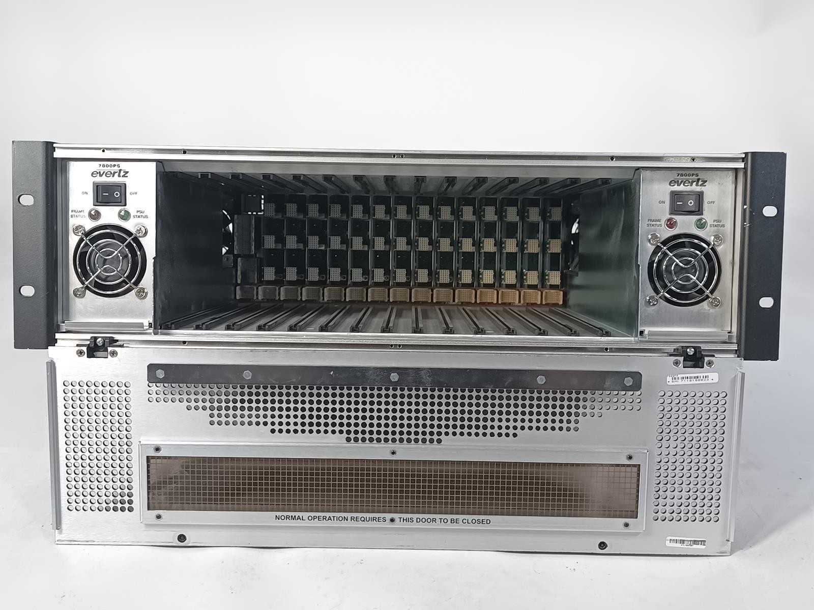 Evertz 7800FR Multiframe Chassis | 3RU Modular Frame | Frame Only | No Cards