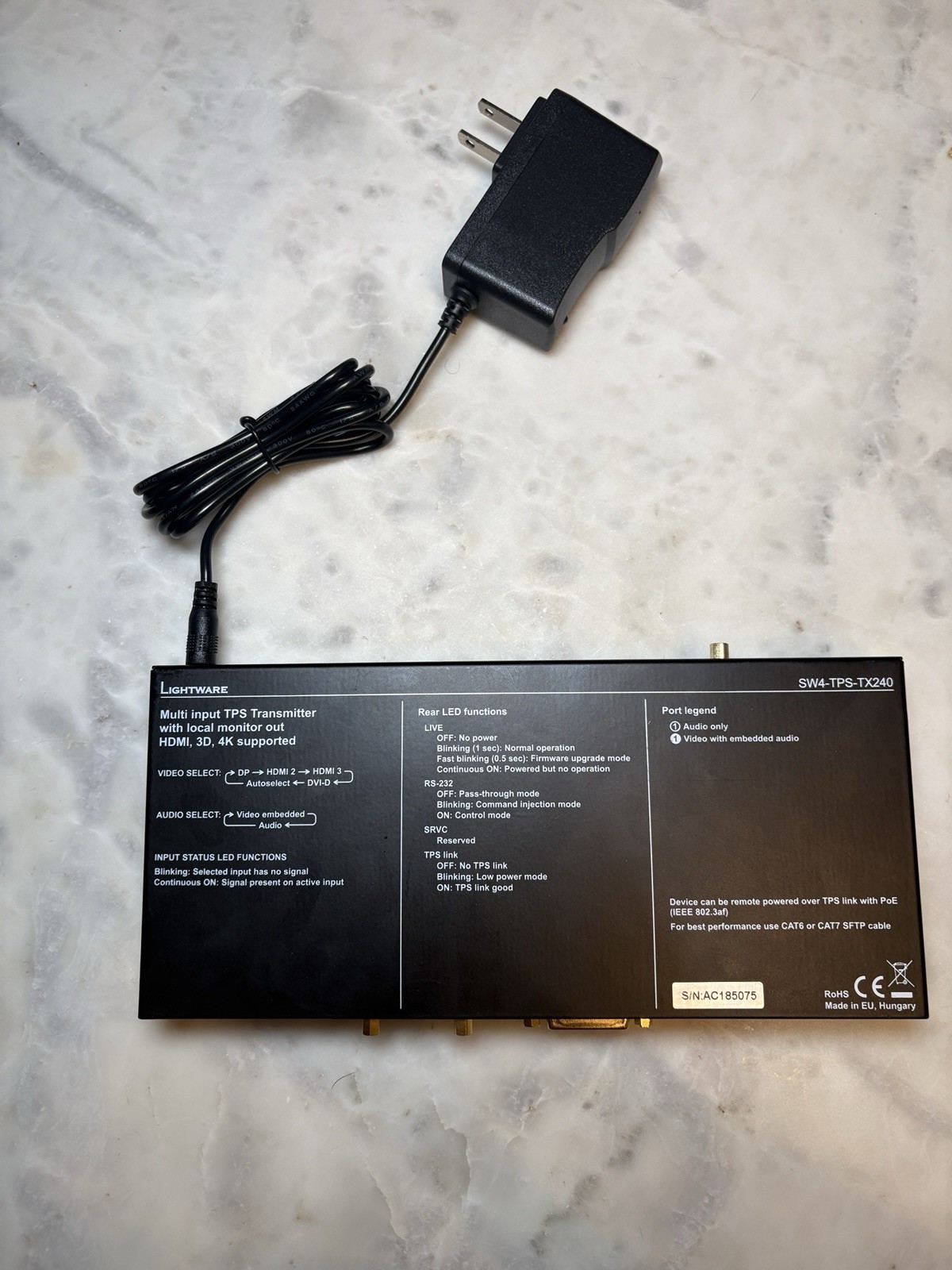Lightware SW4-TPS-TX240 Switcher/Transmitter for DisplayPort HDMI & DVI (G136)