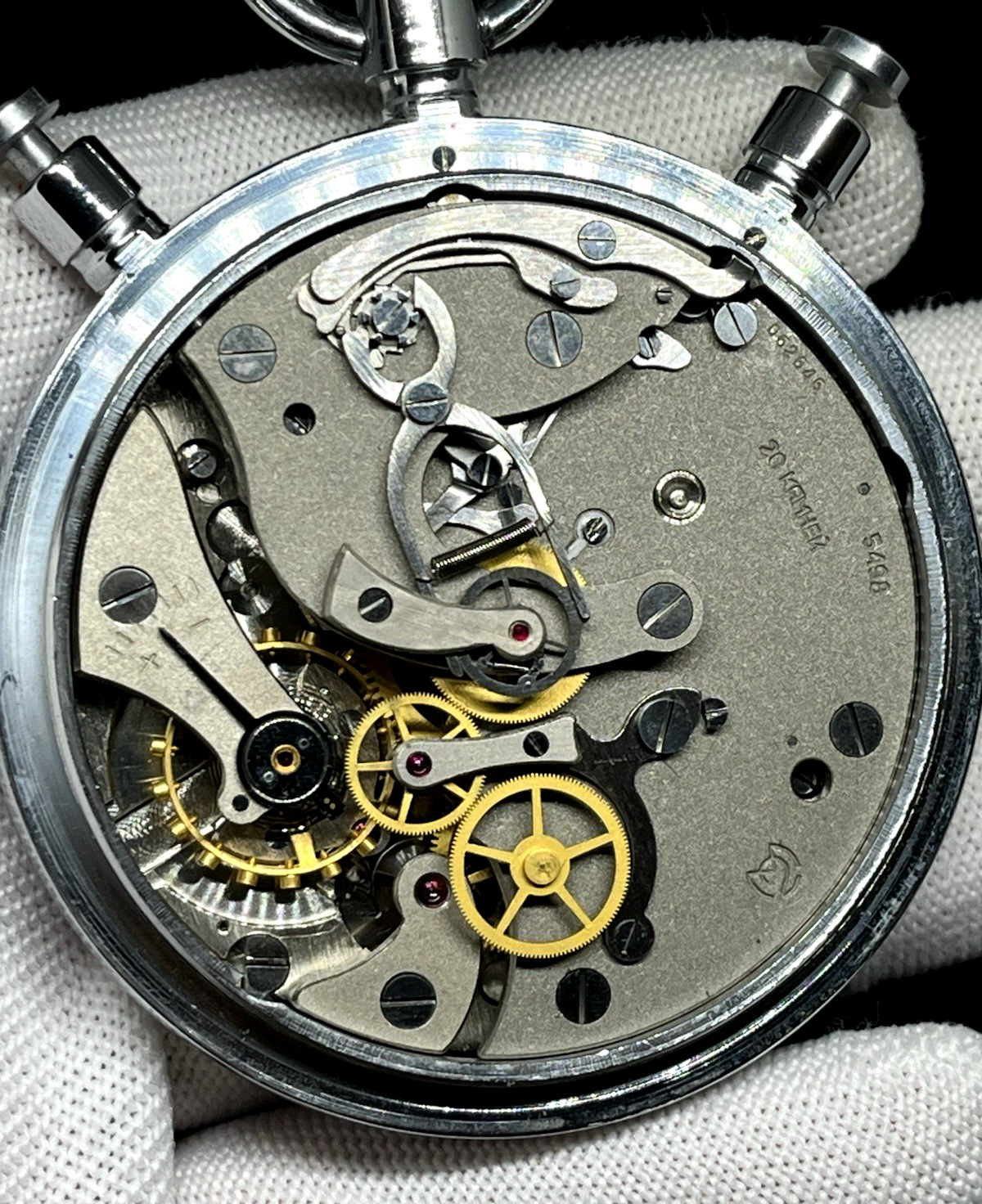 Vintage Working Soviet Mechanical Stopwatch Split-Slava Chronometer 3-Button