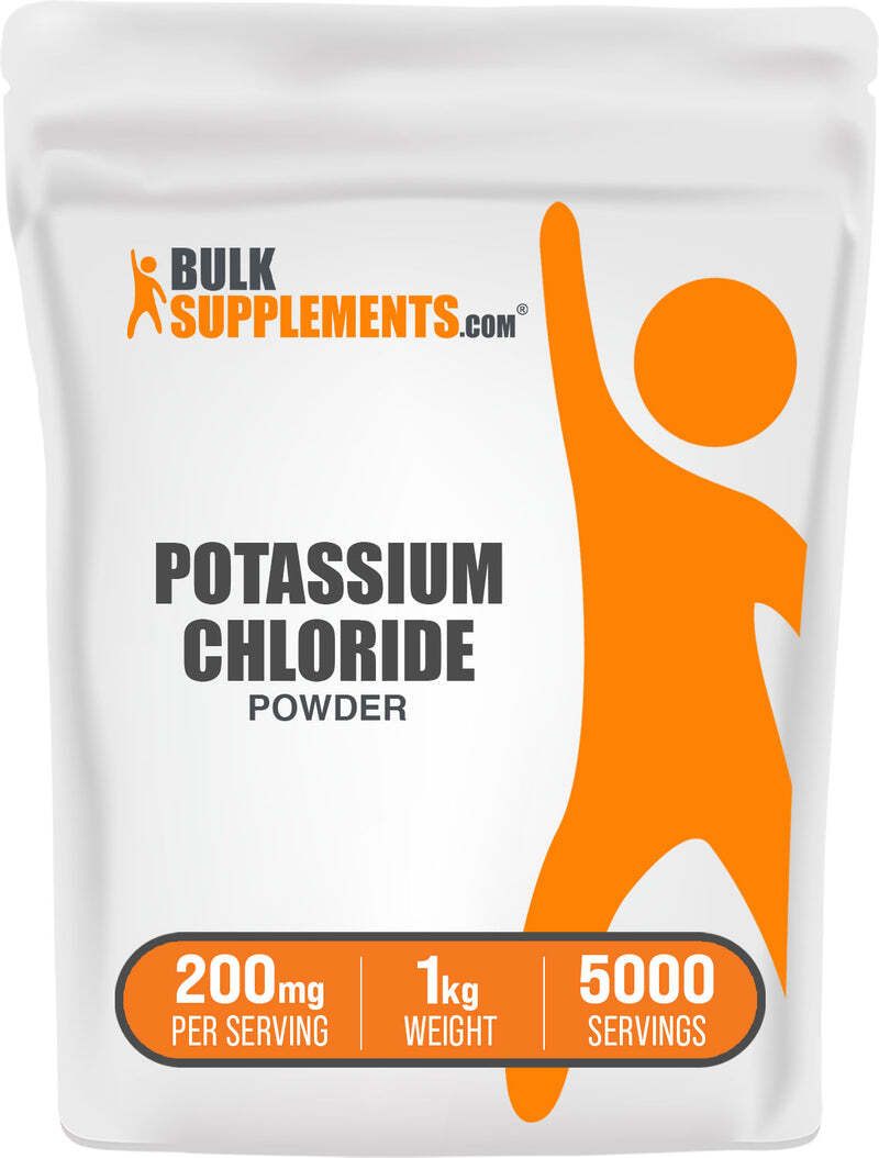 BulkSupplements Potassium Chloride Powder - 200mg per Serving