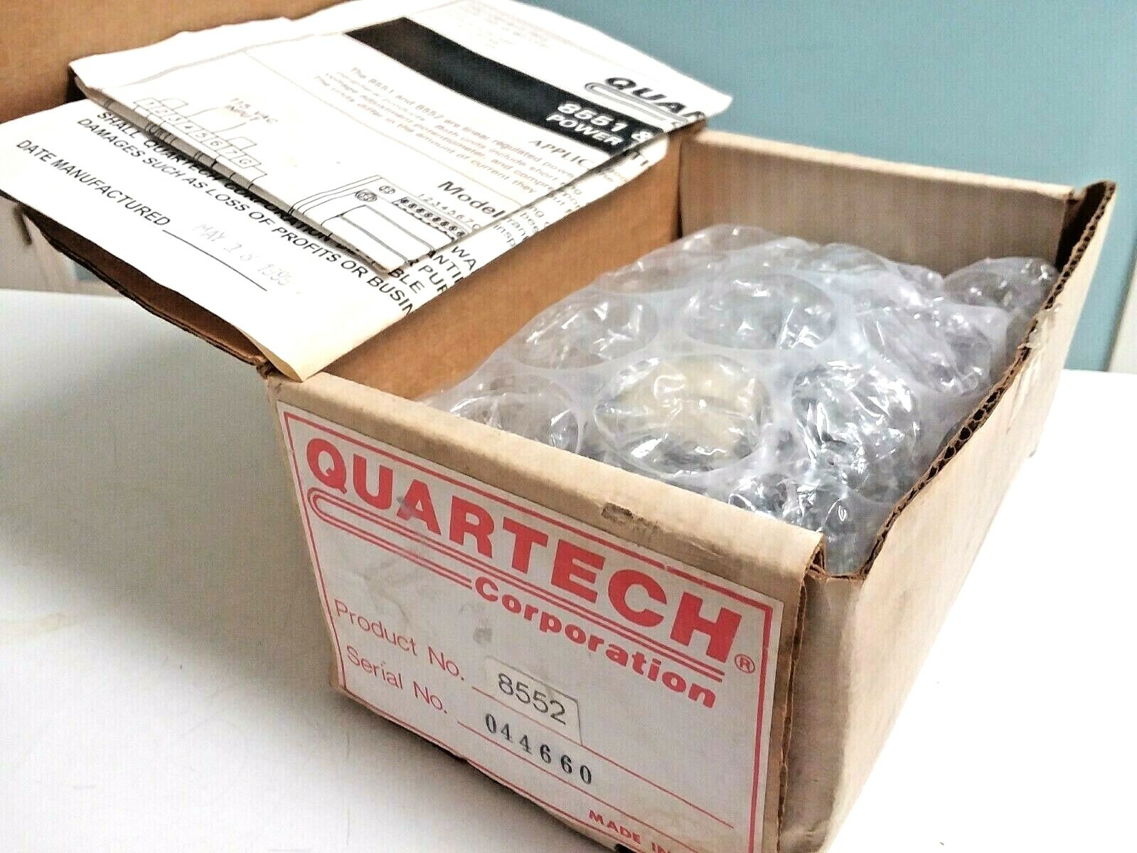 Quartech 8552 Power Supply 115/230V NIB