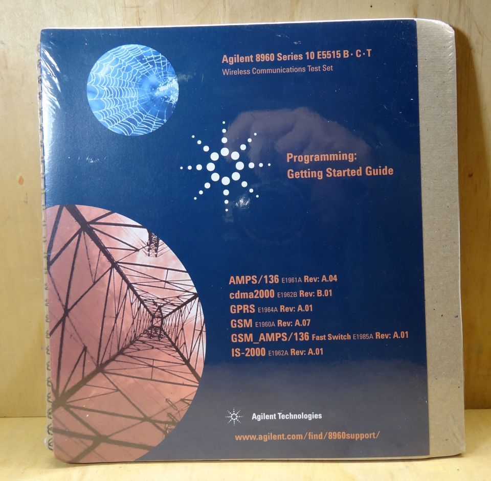 AGILENT 8960 WIRELESS COMMUNICATIONS TEST SET E5515 B-C-T PROGRAMMING GUIDE