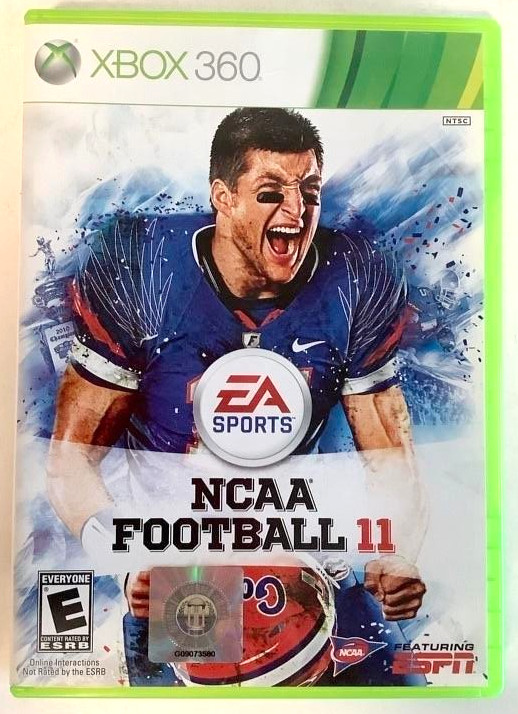 Xbox 360 NCAA 11 Football EA Sports ESPN College Tim Tebow Uni of Florida 2011