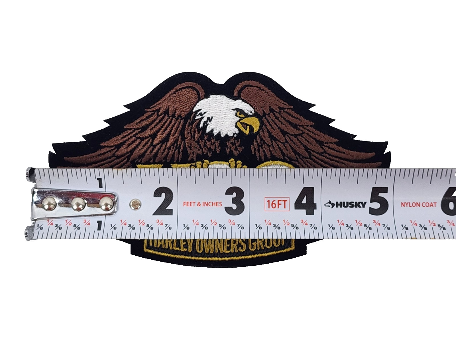 Harley Owners Group Hog Brown Eagle Patch 5" x 3" Davidson