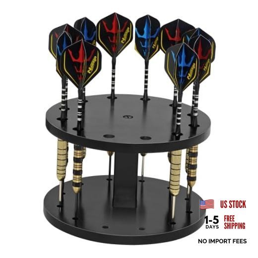 Wooden Dart Holder Stand for Desk or Shelf – Holds 12 Fully Assembled Steel or