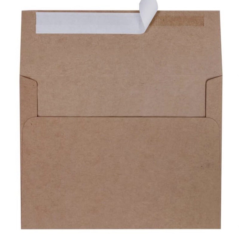 Personalized Script A2 Flat Blank Note Card Set of 12 w/Envelopes