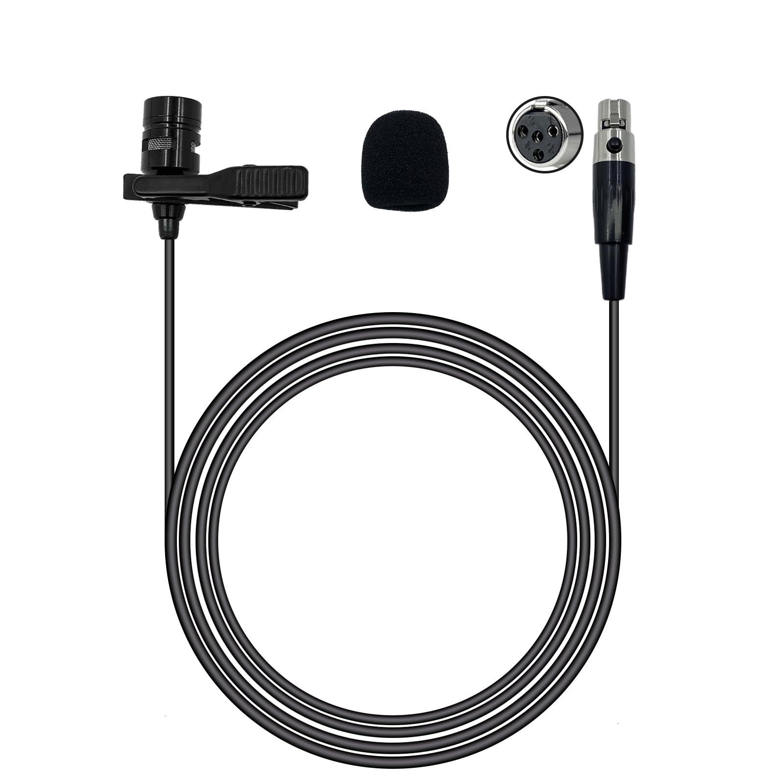 NewTH Lavalier Lapel Microphone Compatible with Shure KCX, PGX, BLX, SLX, GLX...