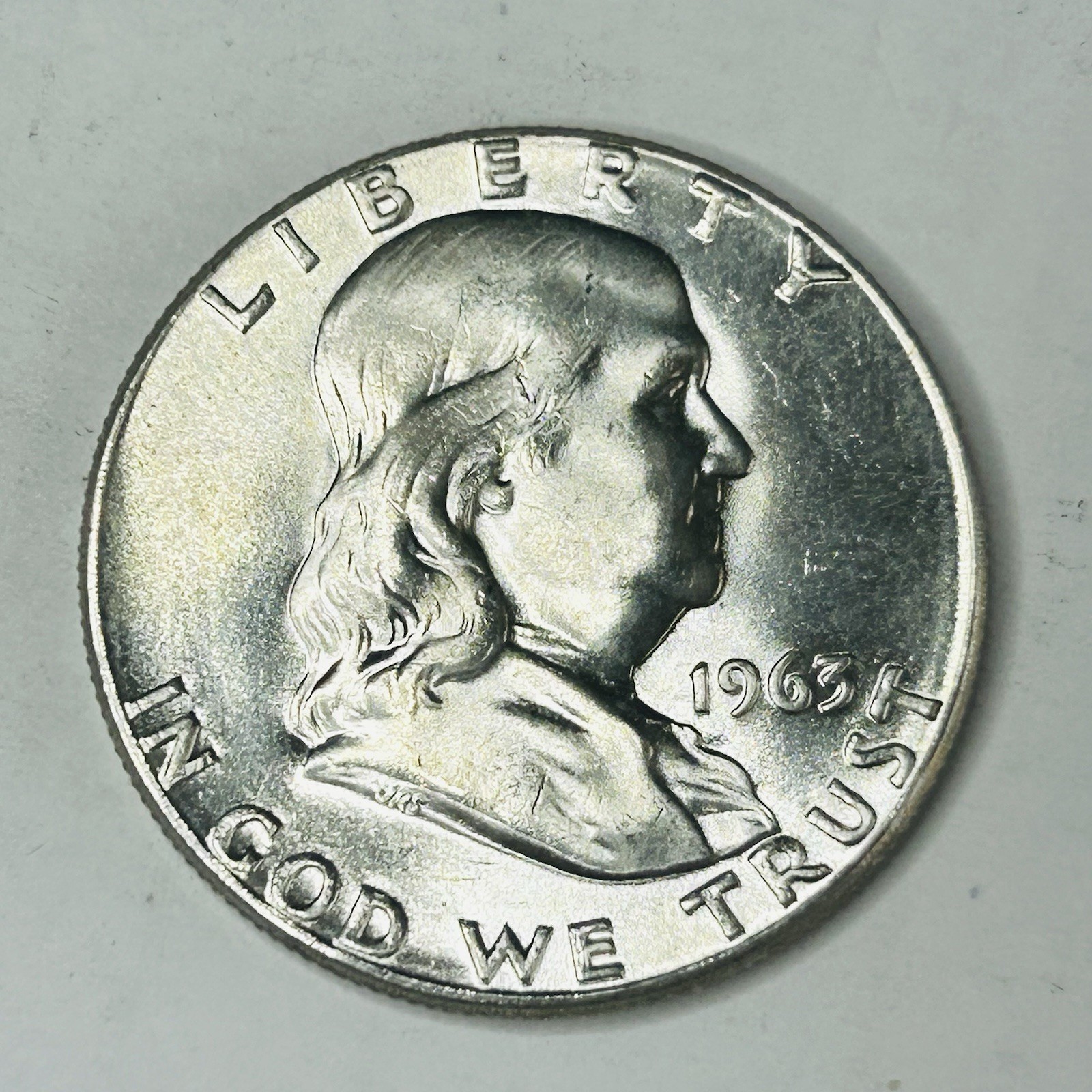 1963-P Franklin Half Dollar Uncirculated   FBU63