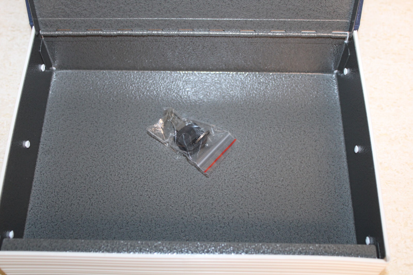 Personalized Monogram "T" Fire Resistant Safe Lock Box Looks Like Encyclopedia