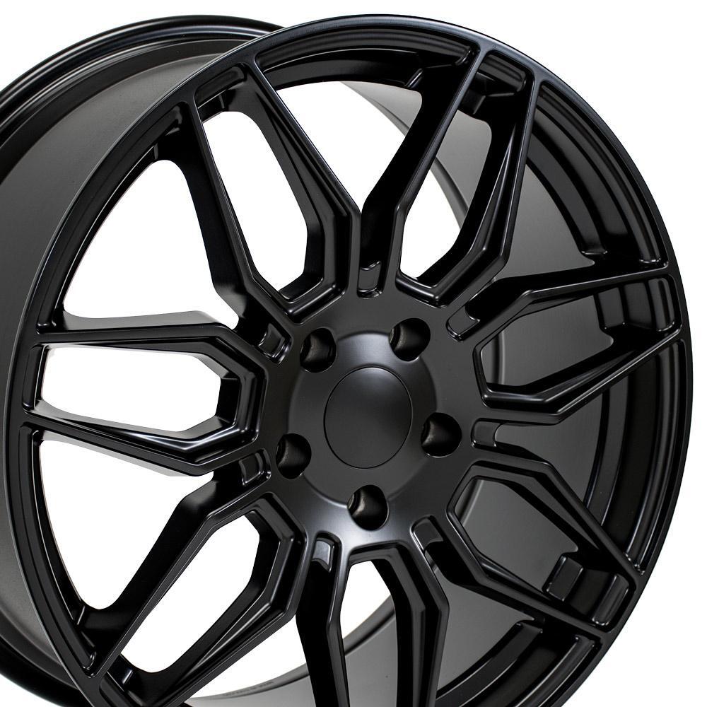 19 inch Front Satin Black Wheel Fits C8 Corvette Style Rim