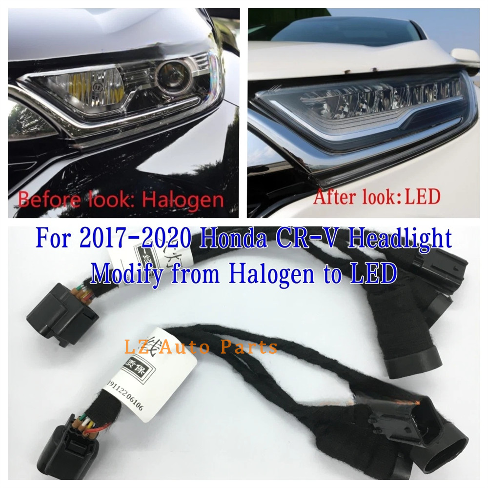 Adapter Wire for 2017-2021 Honda CR-V Car 8 Pin headlight Modify halogen to led
