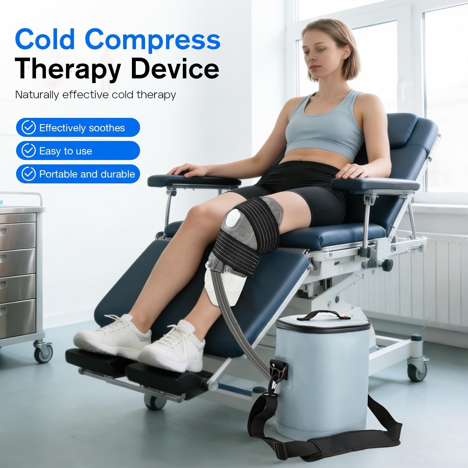 Cold Therapy Machine with Programmable Timer: Portable Ice Therapy Knee Surgery