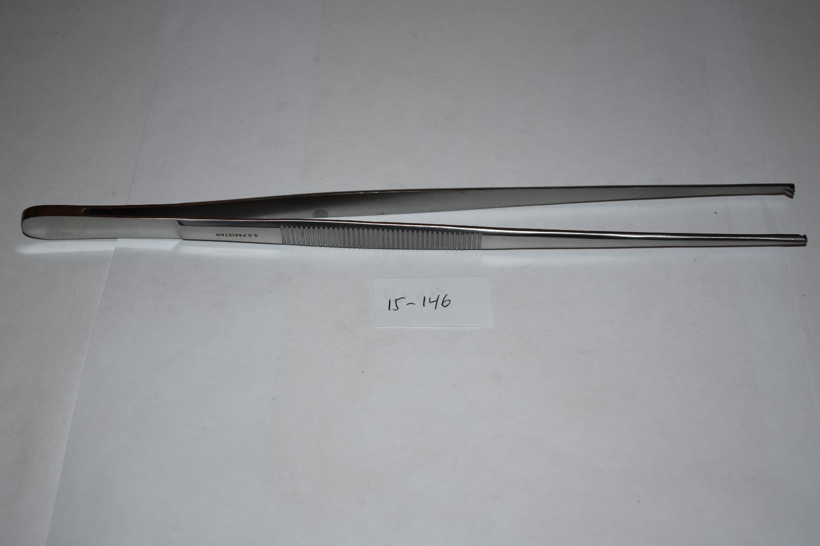 15-146 1 PC TISSUE FORCEPS 10" (25CM) STRAIGHT