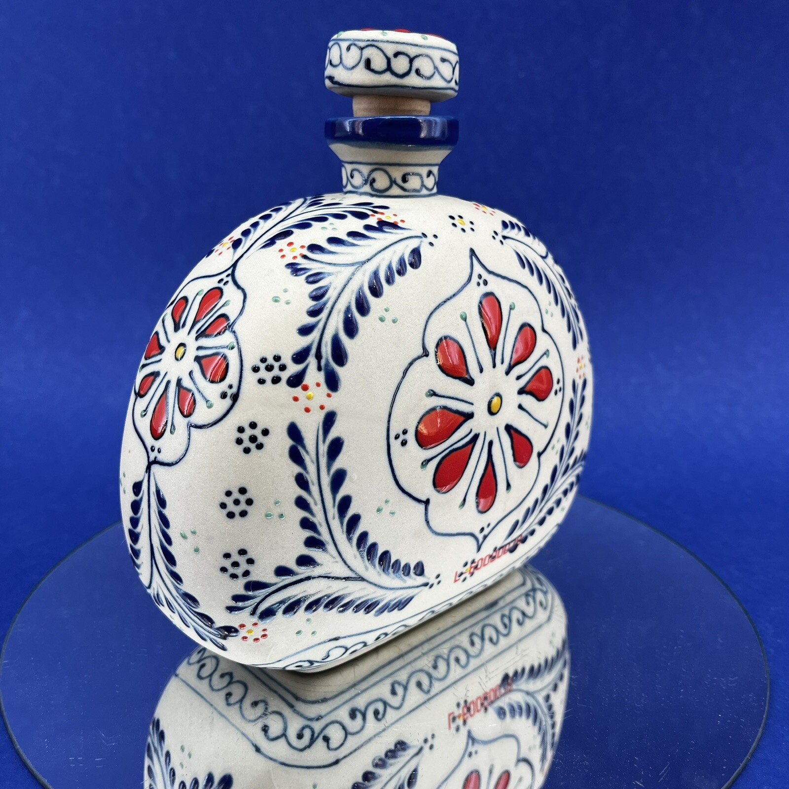 Anejo Limited Edition Casa Cofradia Empty Tequila Pottery Art Bottle Mexico