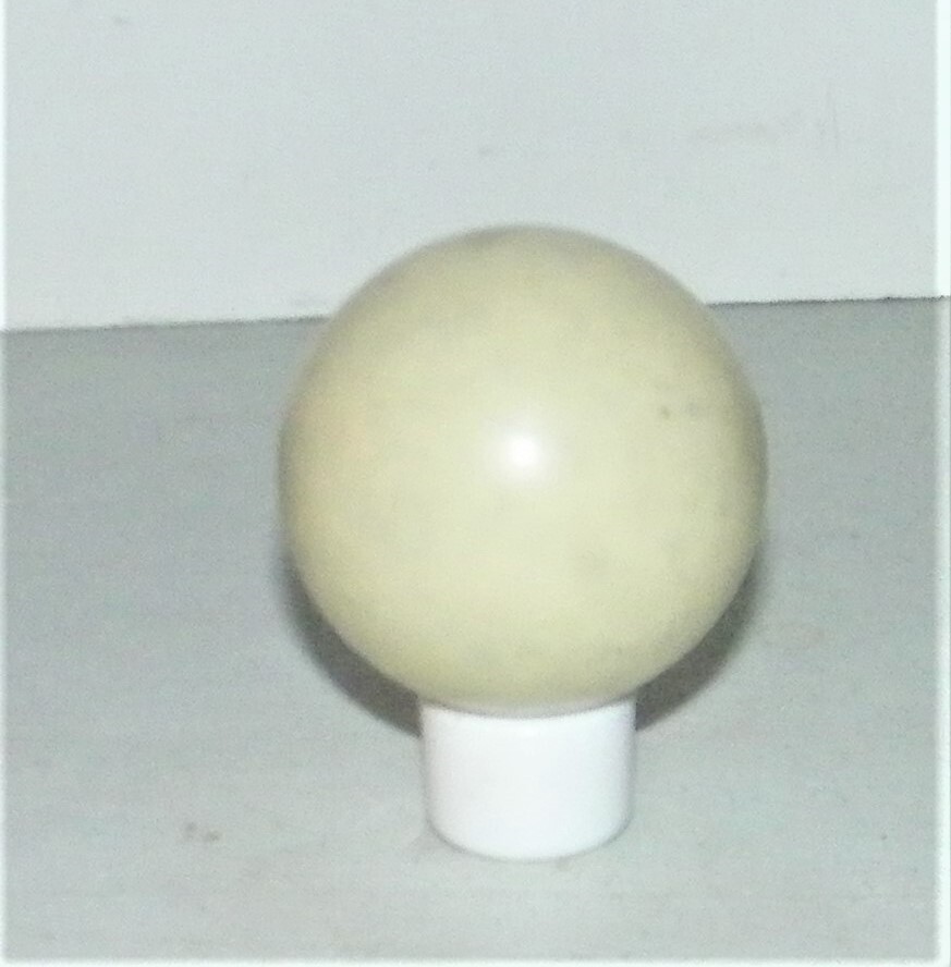 Vintage Replacement Pool Ball Billiards White Cue Ball 2 1/4" Diameter VGC
