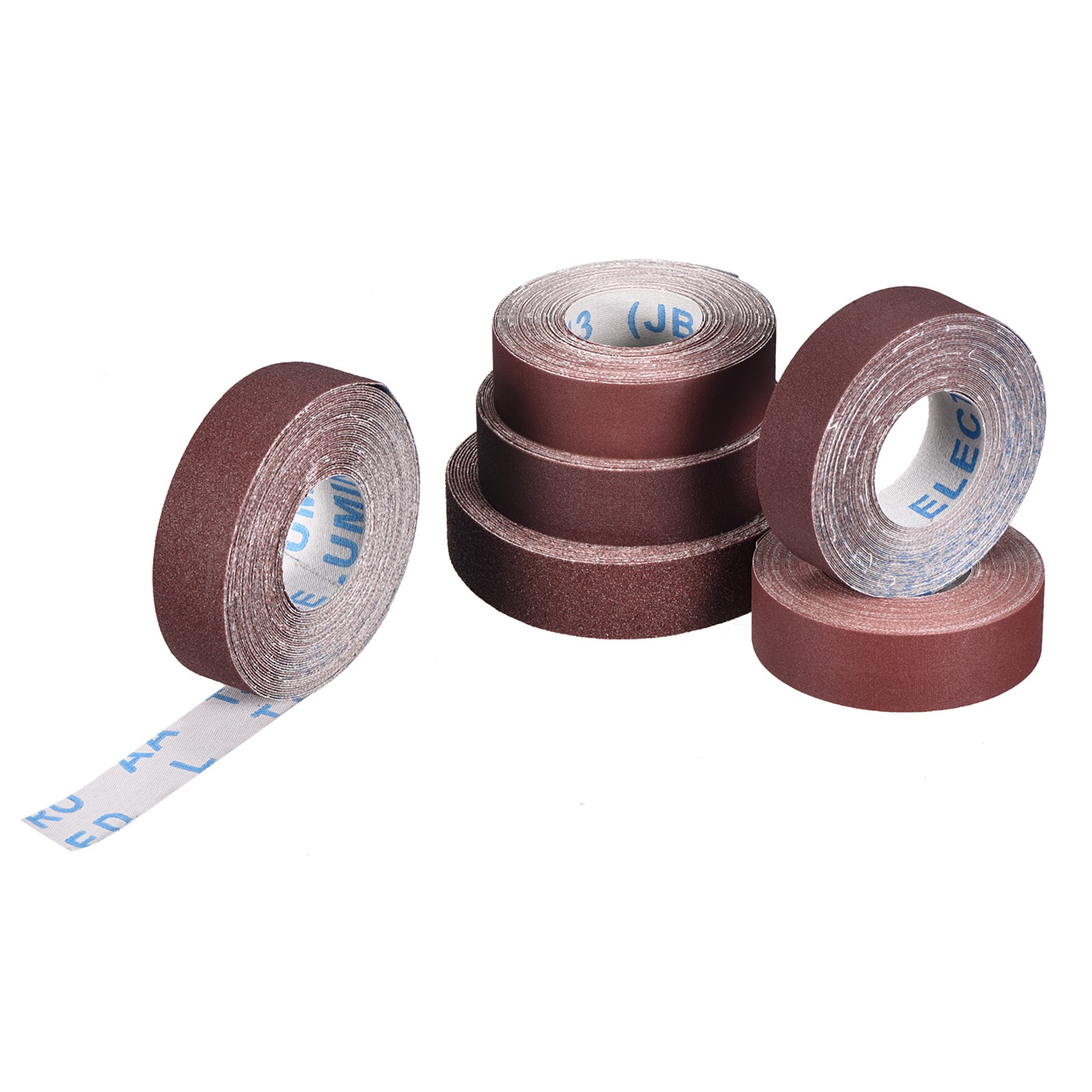 Emery Cloth Roll(1" x 26.2'/25mm x 8m), 6 Rolls 80/150/240/320/400/600 Grit