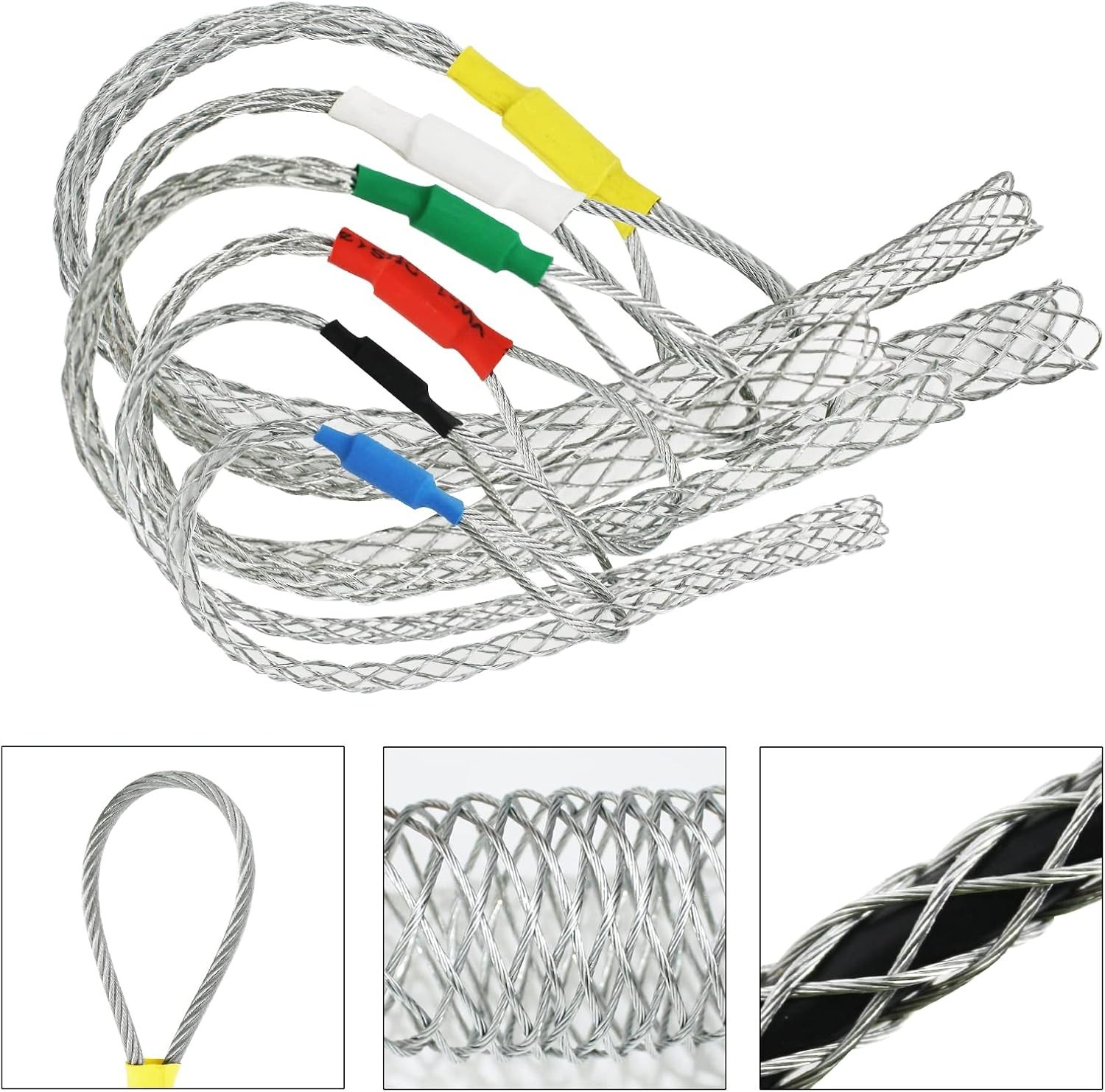 Metal Cable Puller Socks Cable Puller Wire Grip Cable Pipe Conduit Puller Wir...