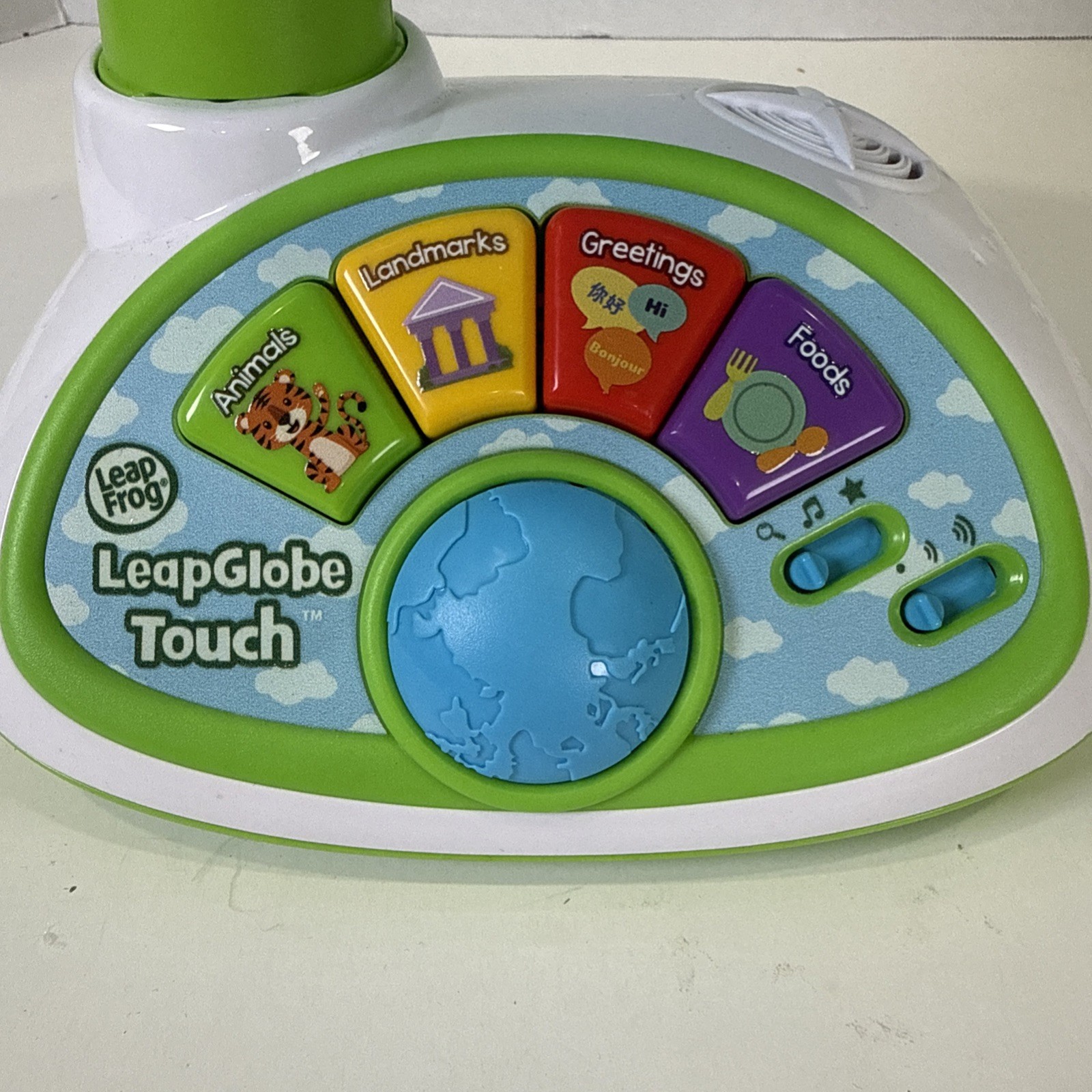 Leap Frog LeapGlobe Light-Up and Touch Interactive Electronic Globe Kids Works!