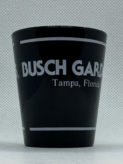 Busch Gardens Tampa Bay Florida Black Shot Glass