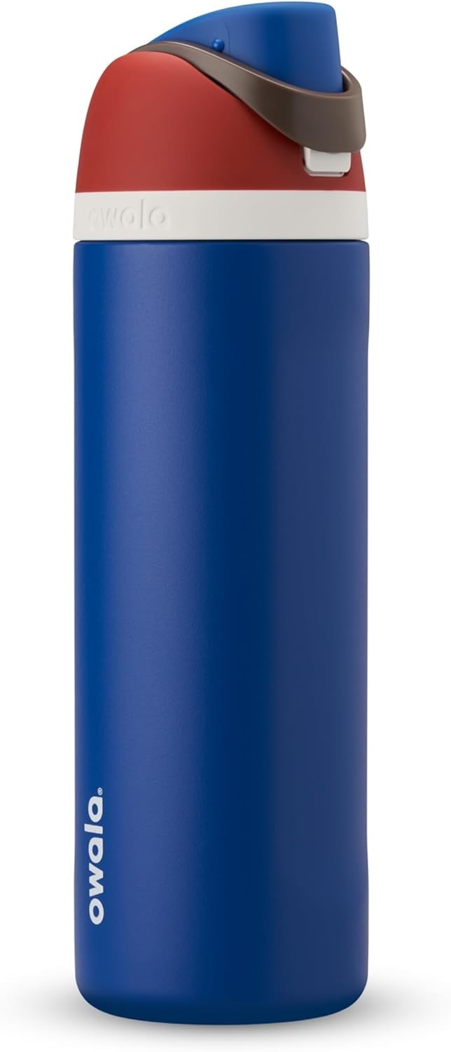 FreeSip Insulated Stainless Steel Water Bottle with Straw for Sports and Travel,