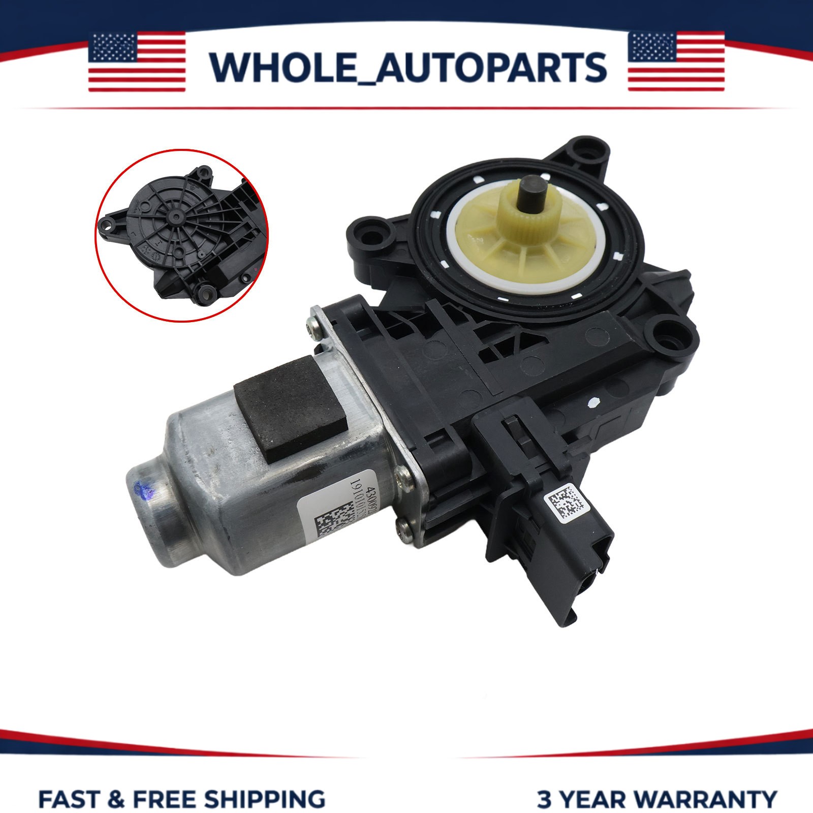For 2017-22 Hyundai Ioniq Power Window Motor Front Left #82450-G2020 82450G2020