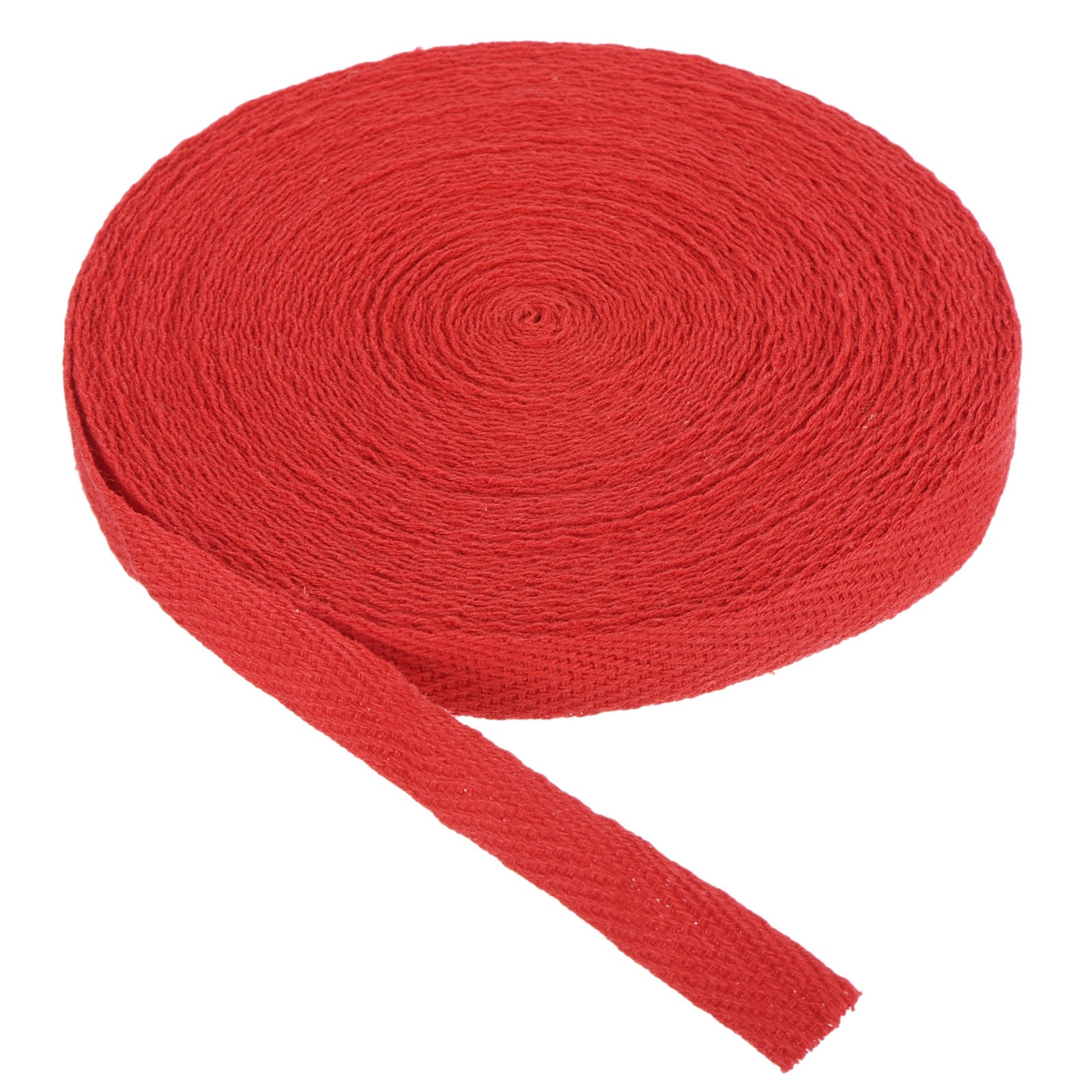 Cotton Twill Tape 3/8 Inch 10Yards Cotton Ribbon for Sewing Light Red