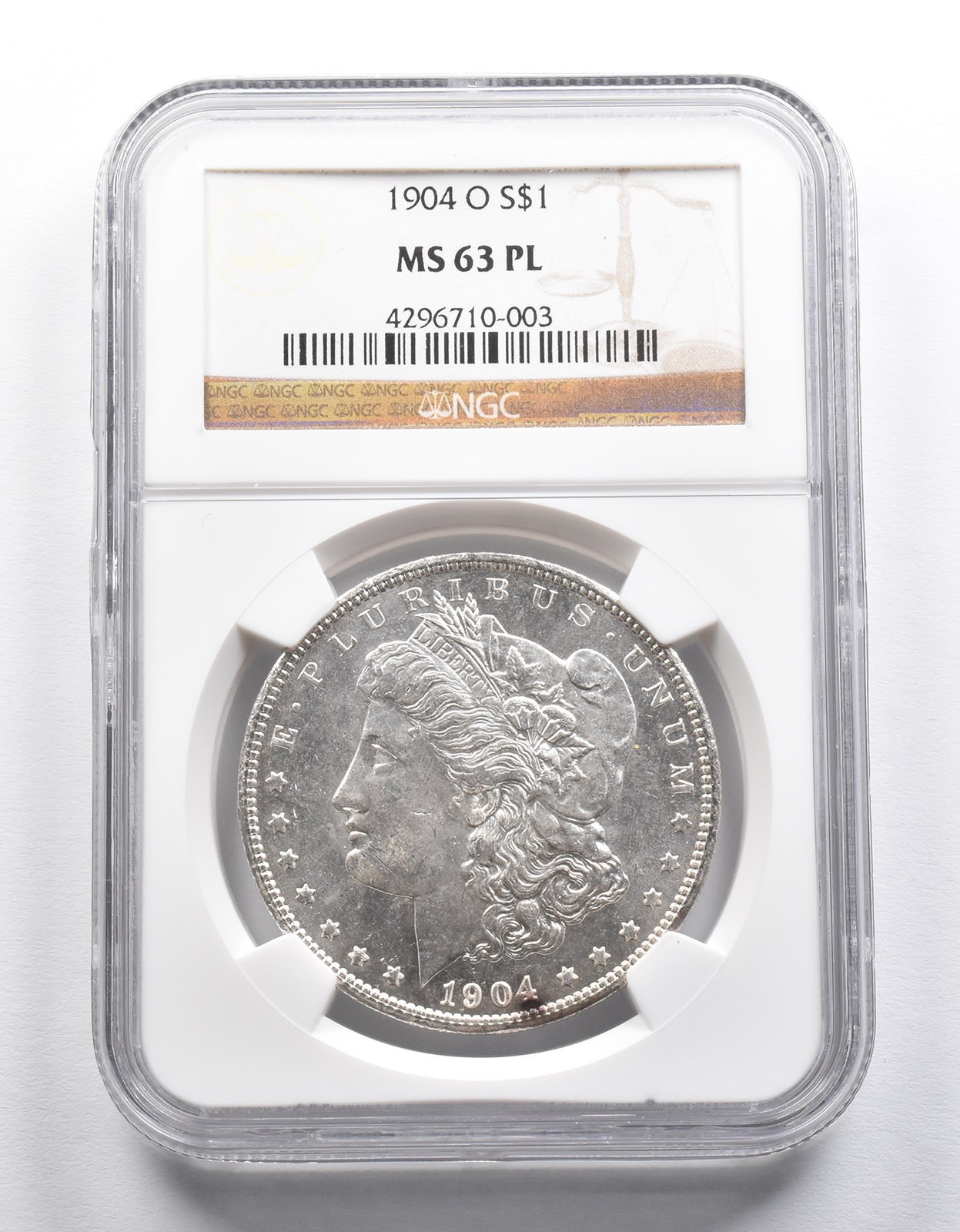MS63 PL 1904-O Morgan Silver Dollar NGC *2290