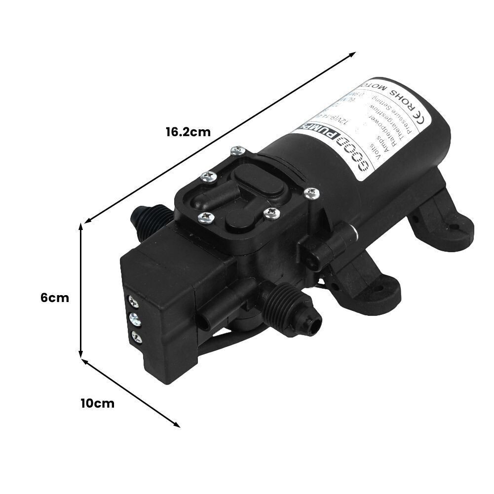 2PCS 12V Water Pump 130PSI Self Priming Diaphragm High Pressure Automatic Switch