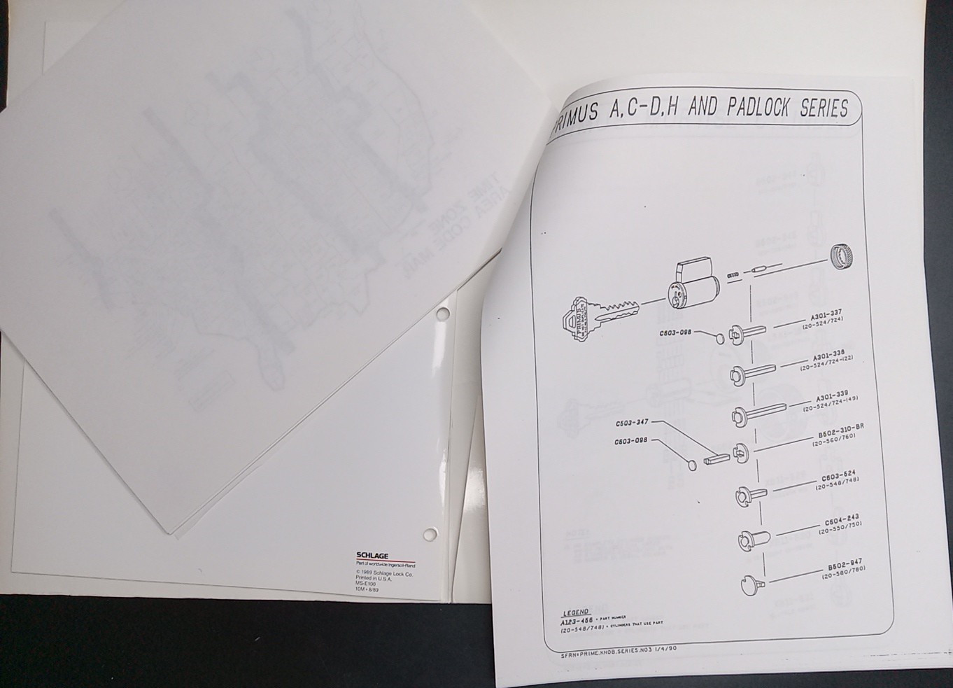 Schlage Primus Lock Users Manual Sales? Folder +