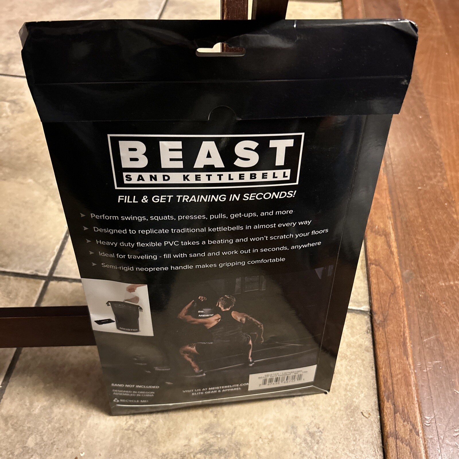 Meister BEAST 15lbs Sand Kettlebell - 1167KBB15BK