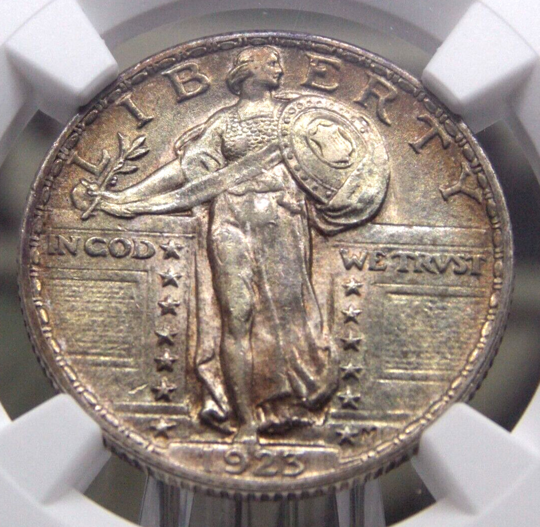 1923 "P" Standing Liberty Quarter 25c NGC Unc Details #017 Uncirculated ECC&C