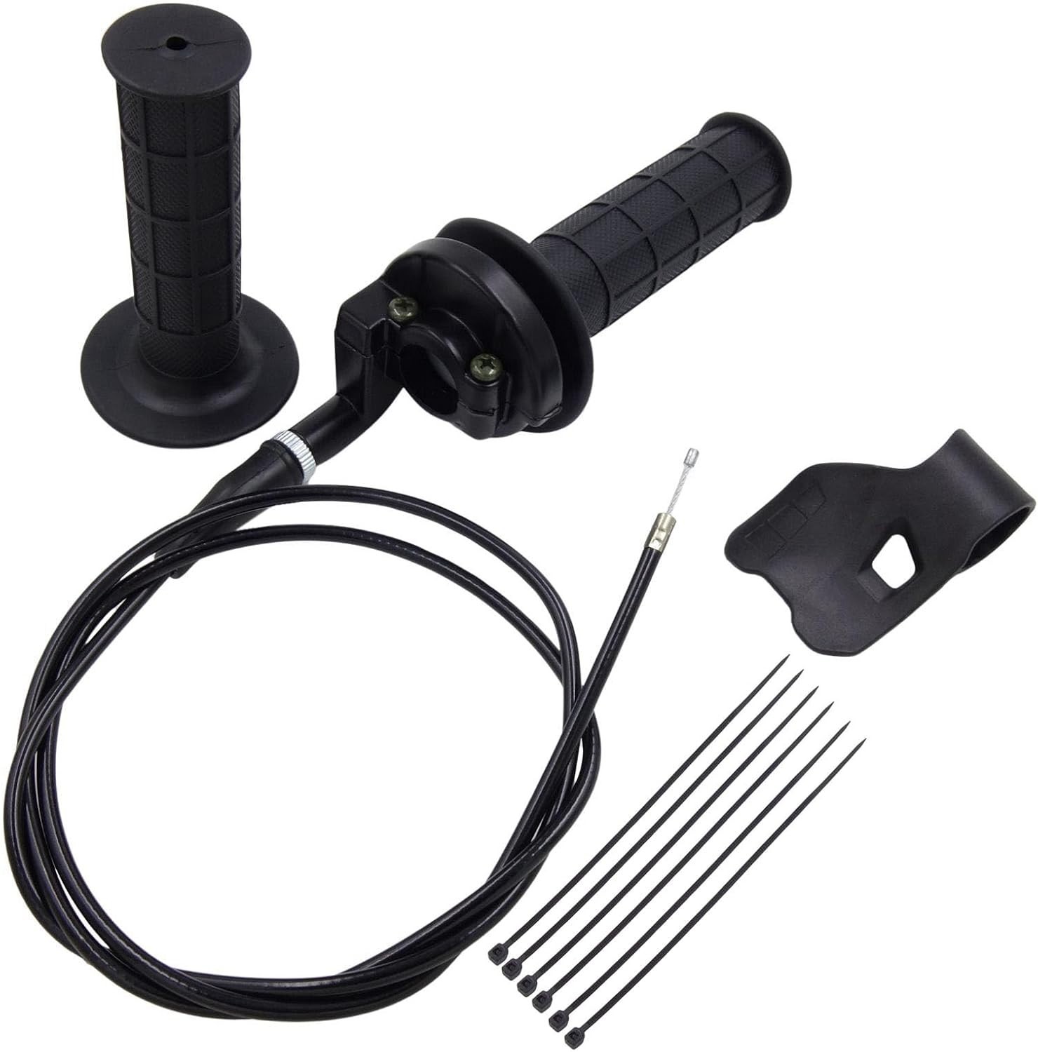 NEW 7/8" Twist Throttle Grip Cable Kit for 50cc-250cc Dirt Bike ATV Mini Bike